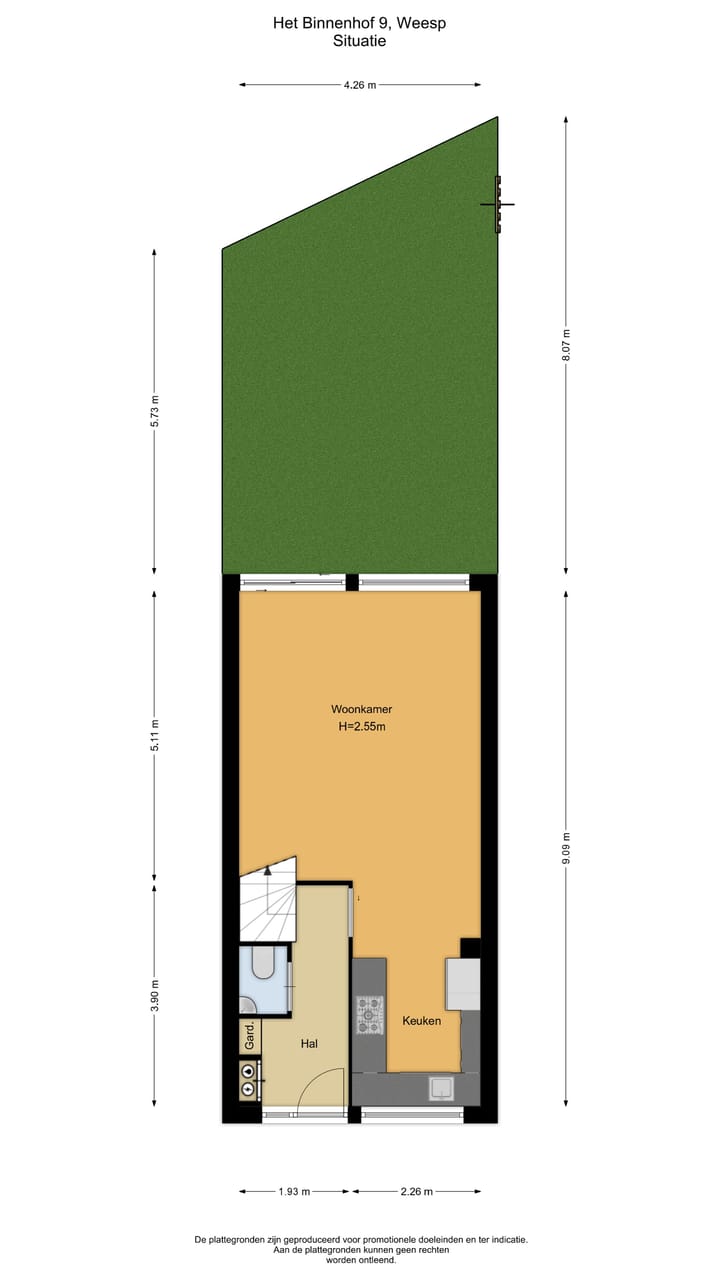 Tussenwoning te koop: Het Binnenhof 9, Weesp