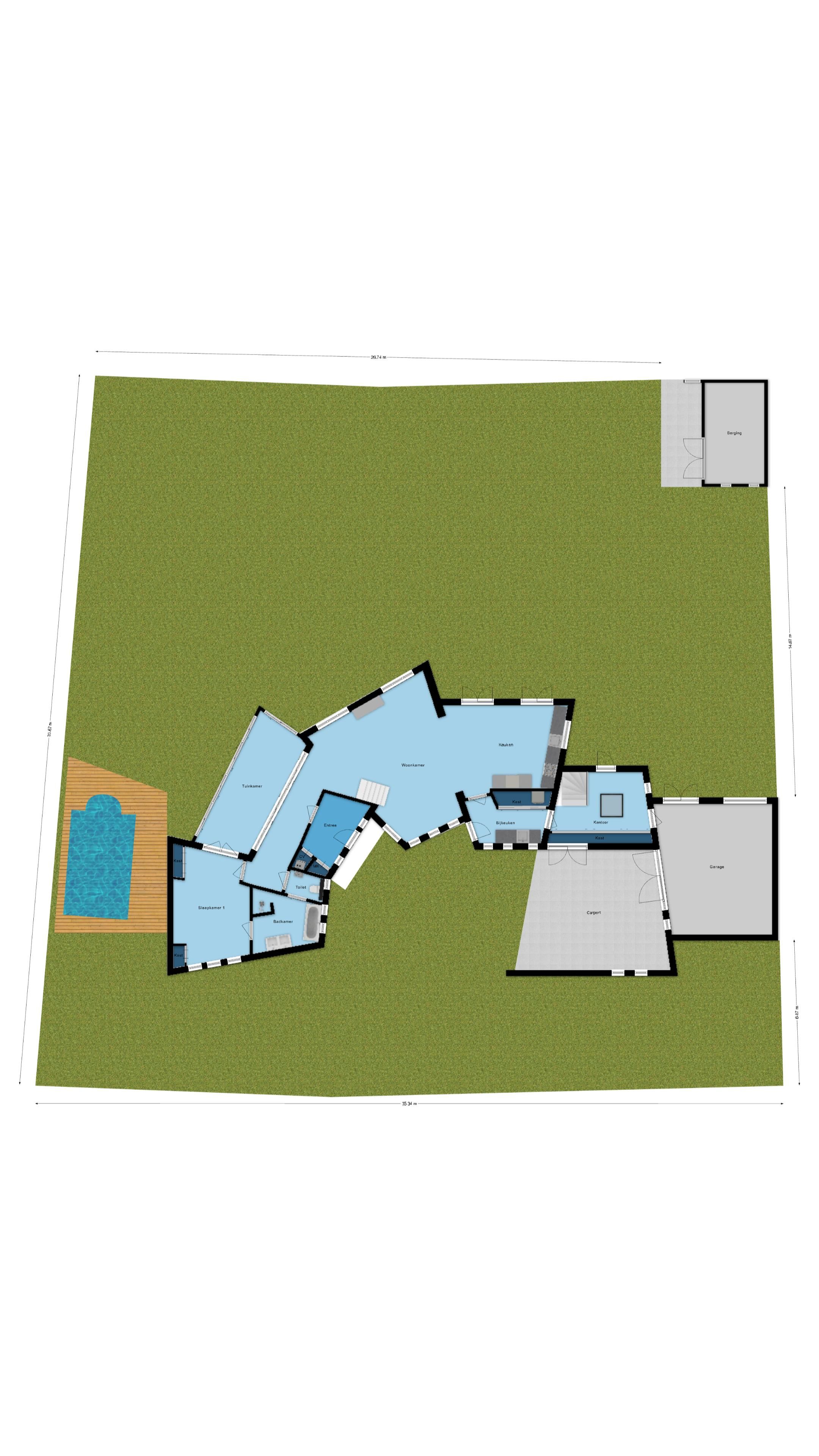 Unique Fan-Shaped Villa with Heated Pool in Premium Villa Park Setting — 72