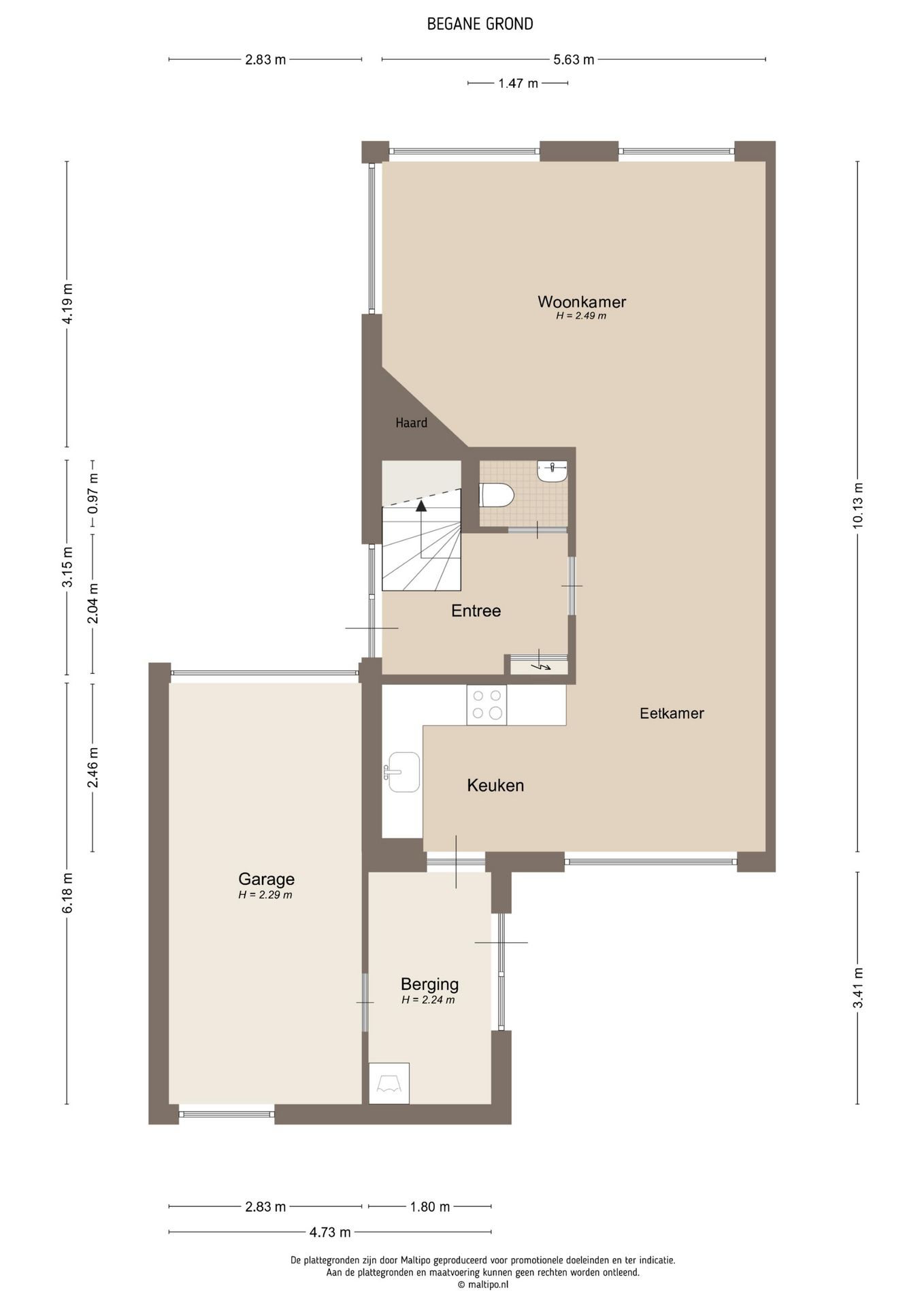 Spacious Semi-Detached Family Home with Garage in Central Opheusden — 30
