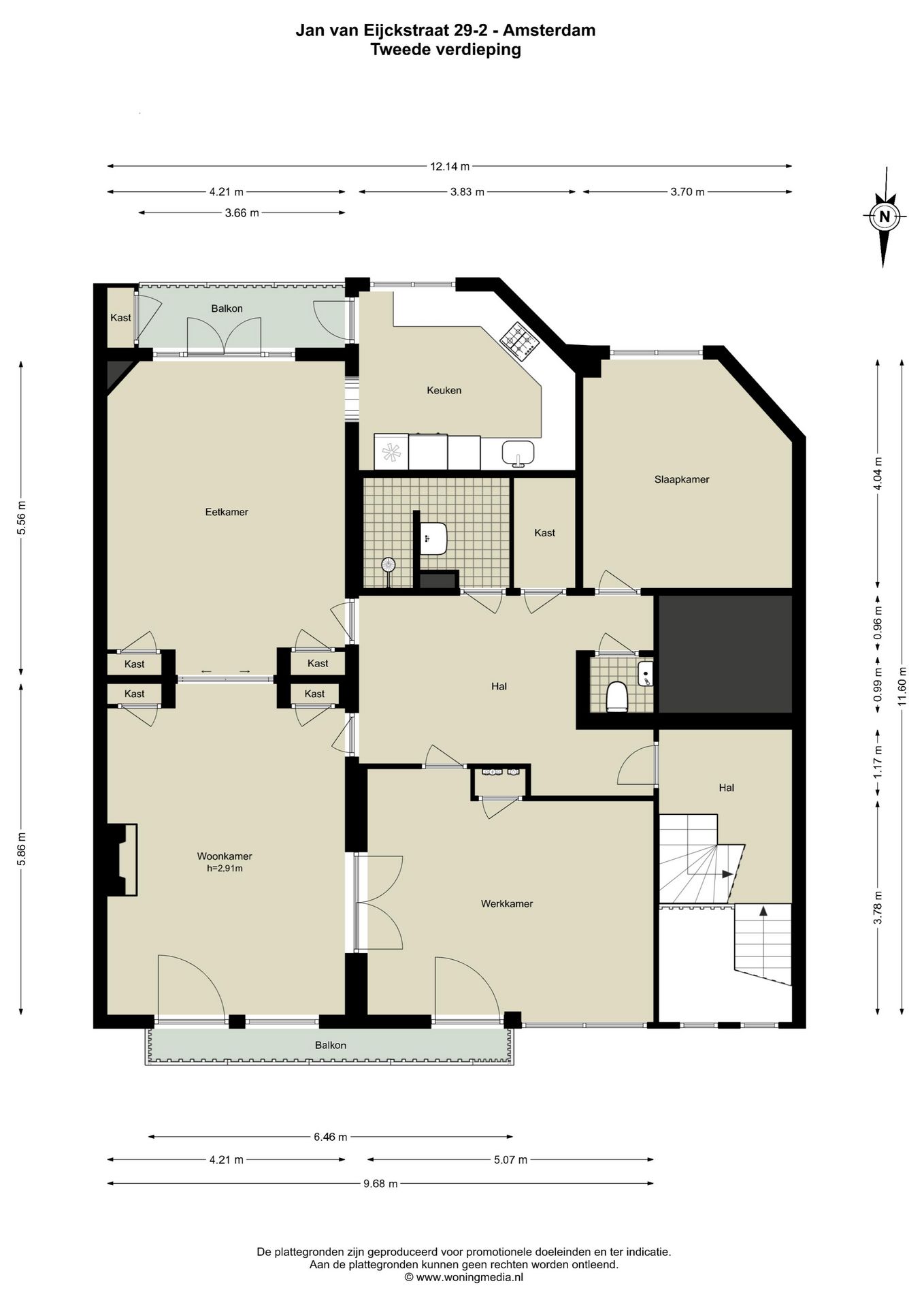 Spacious Triple Upper House in Prime Amsterdam Oud-Zuid Location — 48