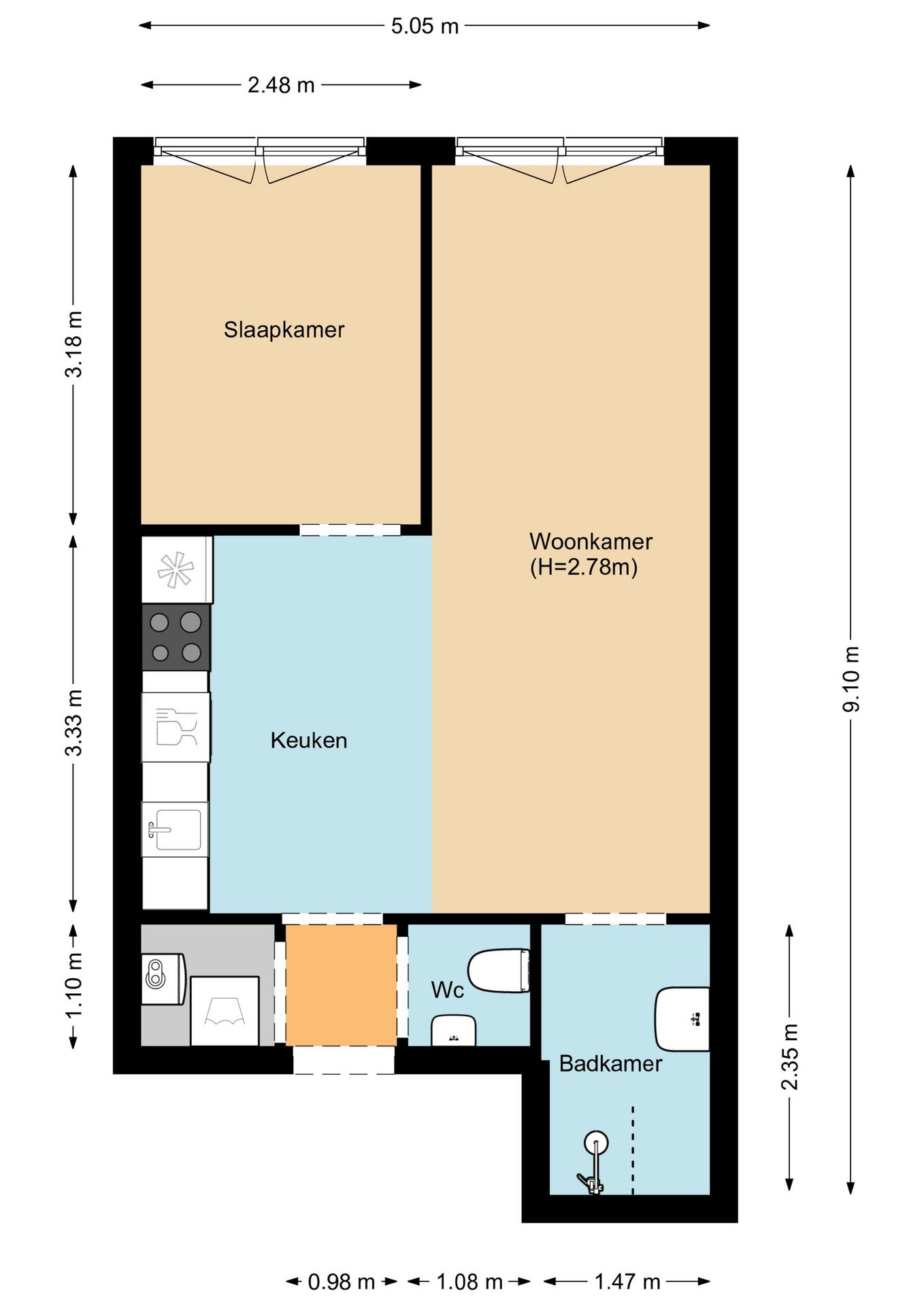 Move-in Ready Apartment with Modern Finishes in Hoorn City Center — 25