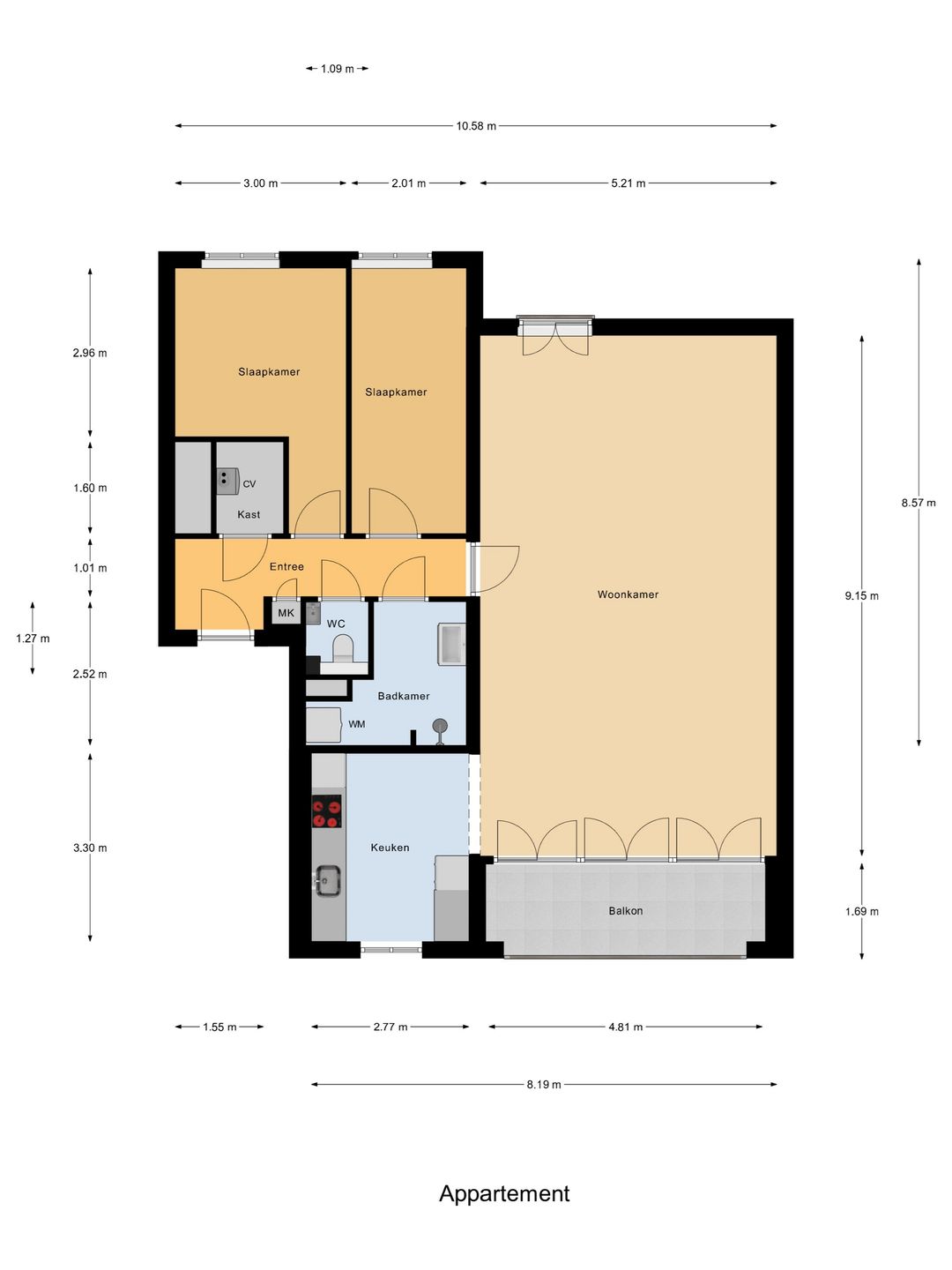 Spacious Apartment with Private Parking in Central Tilburg — 38