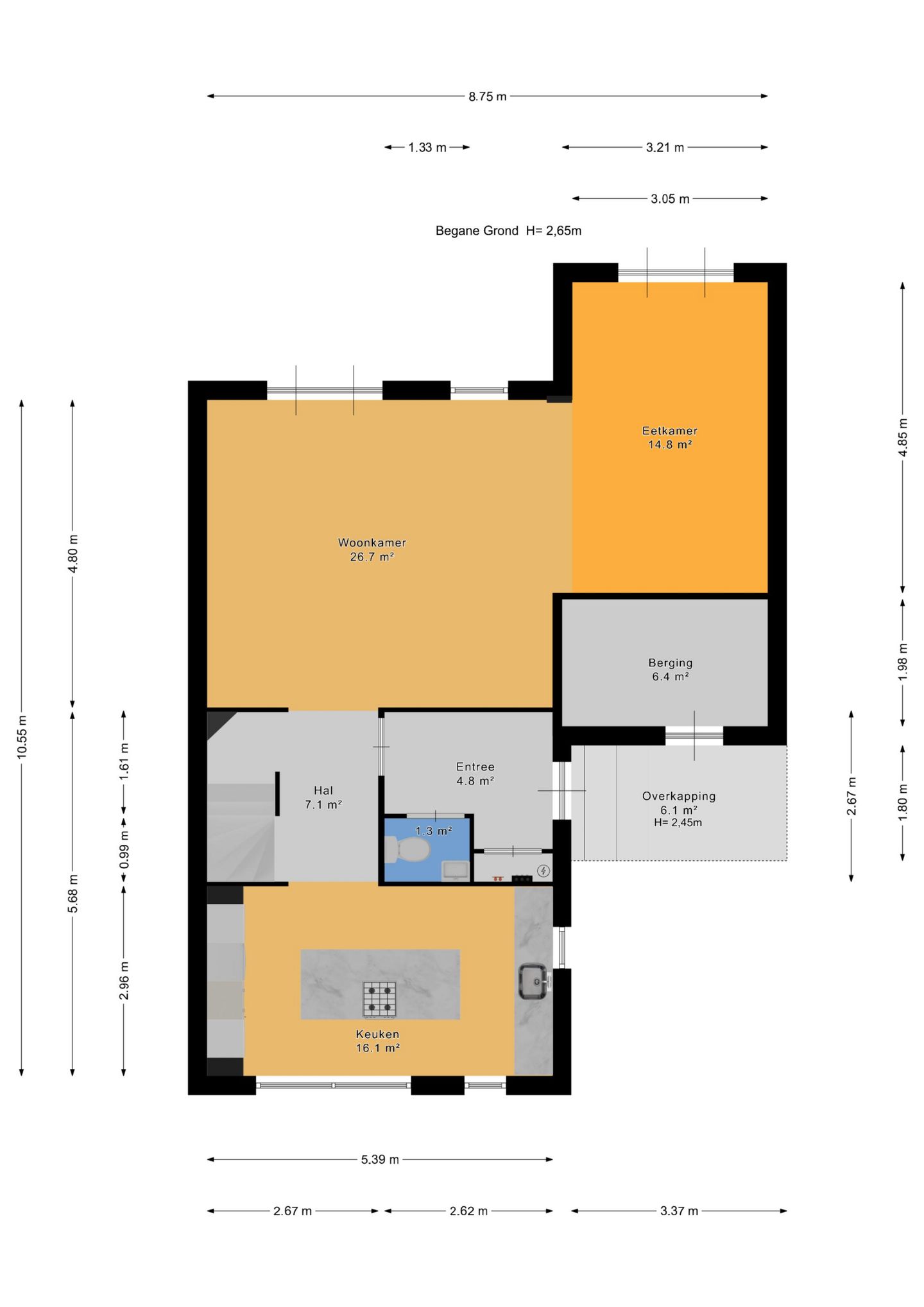 Spacious Semi-Detached Family Home with Exceptional Garden and Two Bathrooms in Ackerswoude — 65