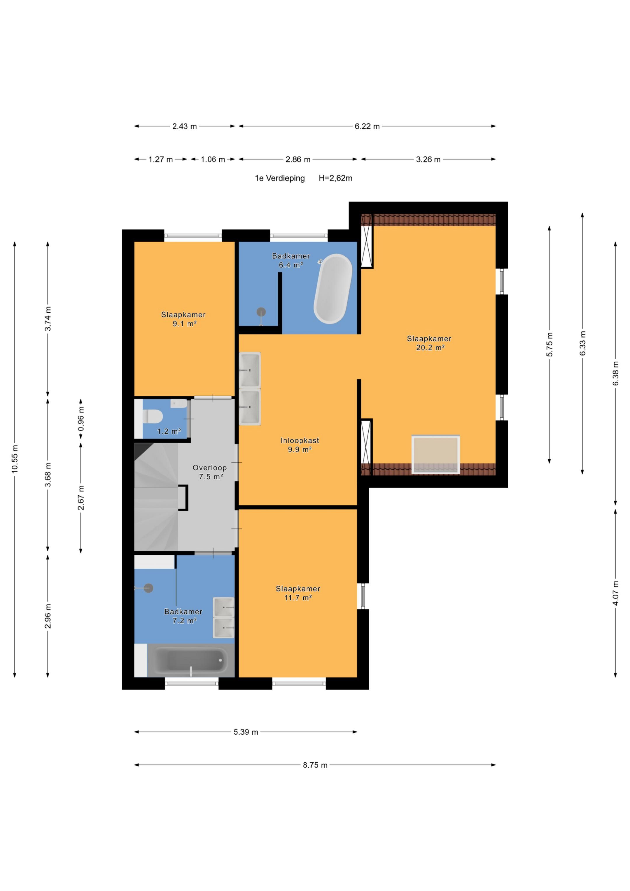 Spacious Semi-Detached Family Home with Exceptional Garden and Two Bathrooms in Ackerswoude — 66
