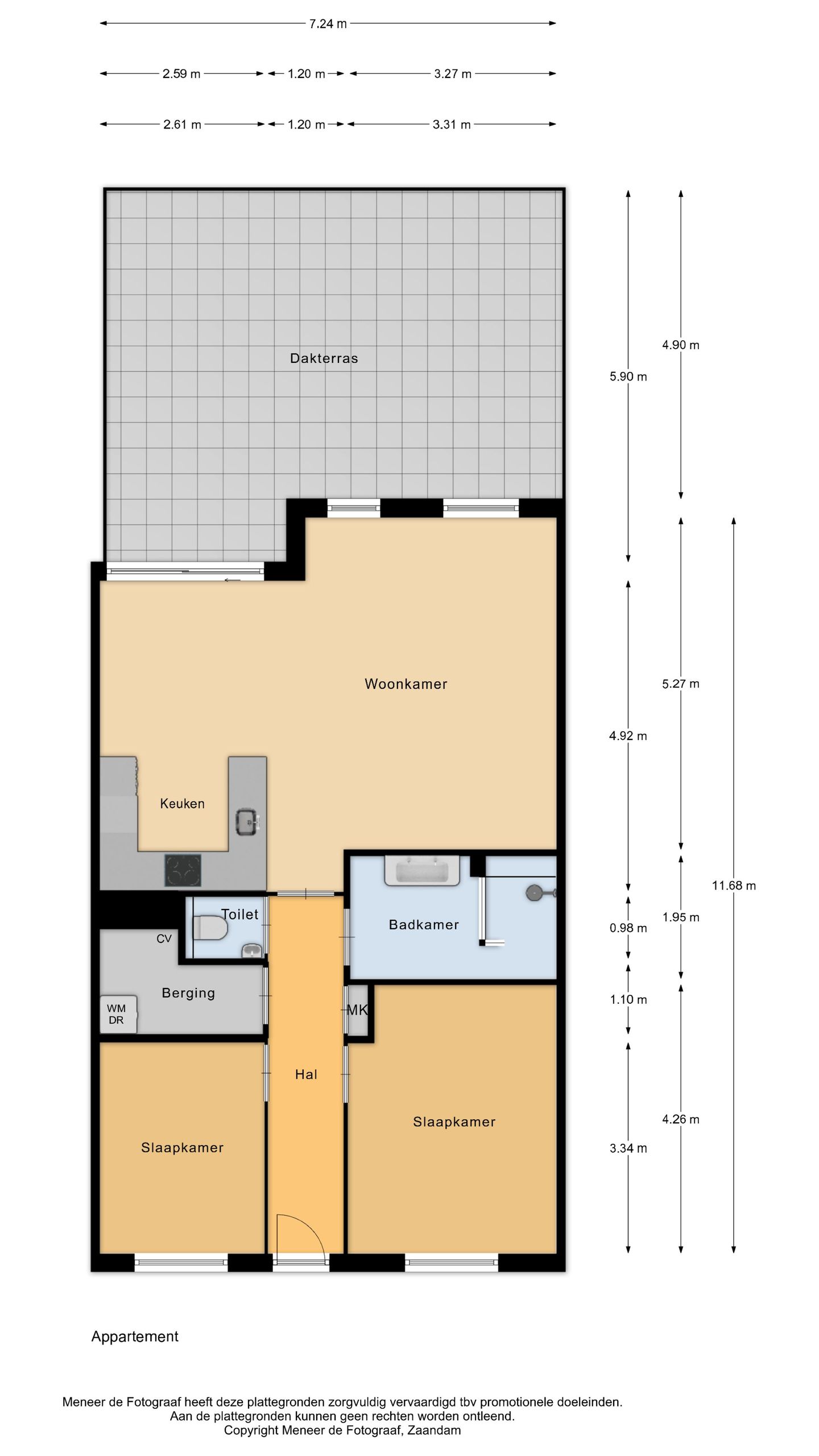 Spacious Apartment with Exceptional Sunny Terrace and Private Parking — 40