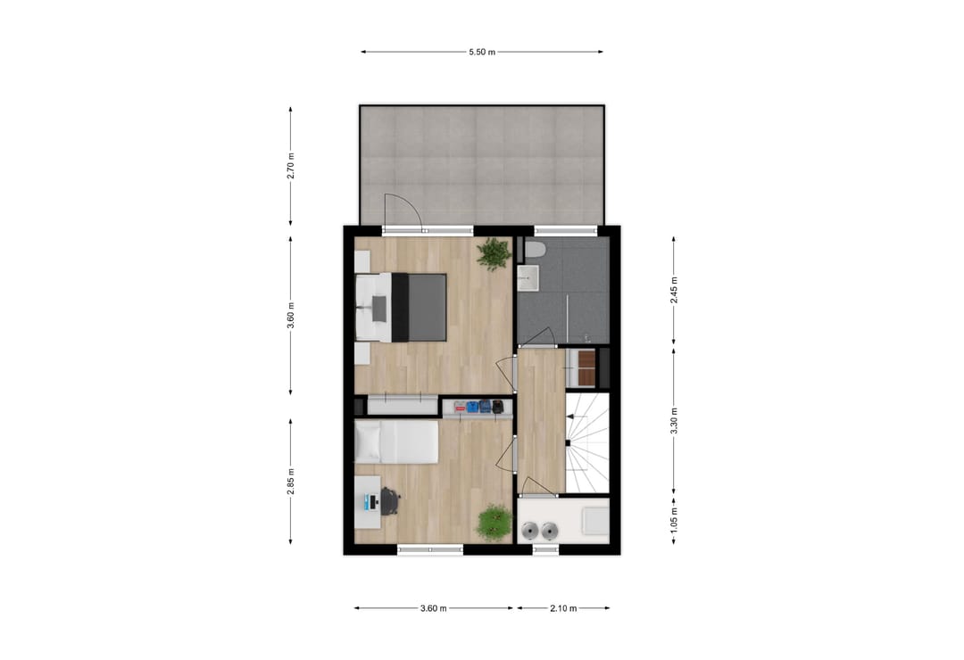 Extended Family Terraced Home with Southwest Garden in 't Harde — 38