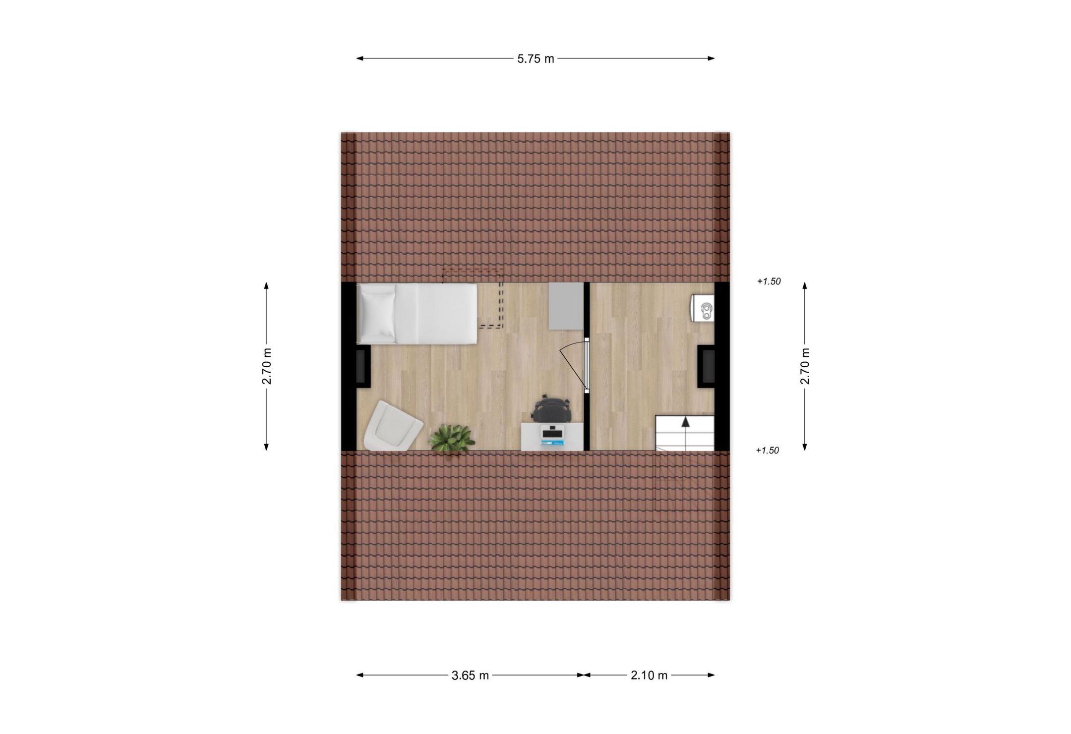 Extended Family Terraced Home with Southwest Garden in 't Harde — 39