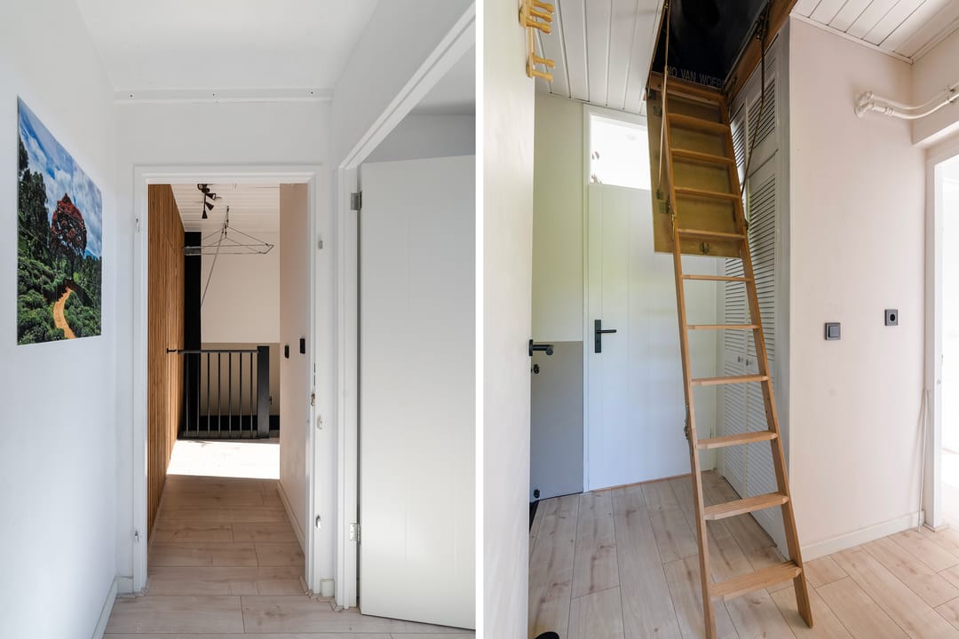 Spacious Double Upper-Floor Apartment with Balcony and Green Views in Leiden — 16