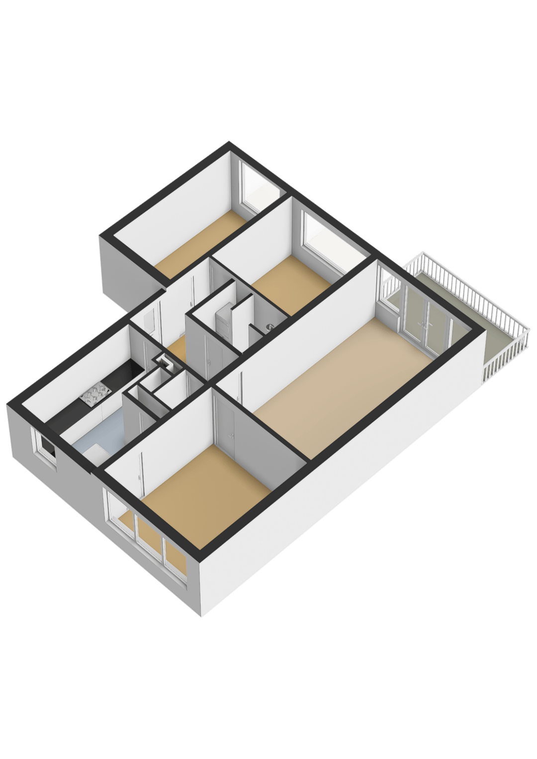Spacious Four-Room Apartment with Southwest-Facing Terrace in Osdorp — 38