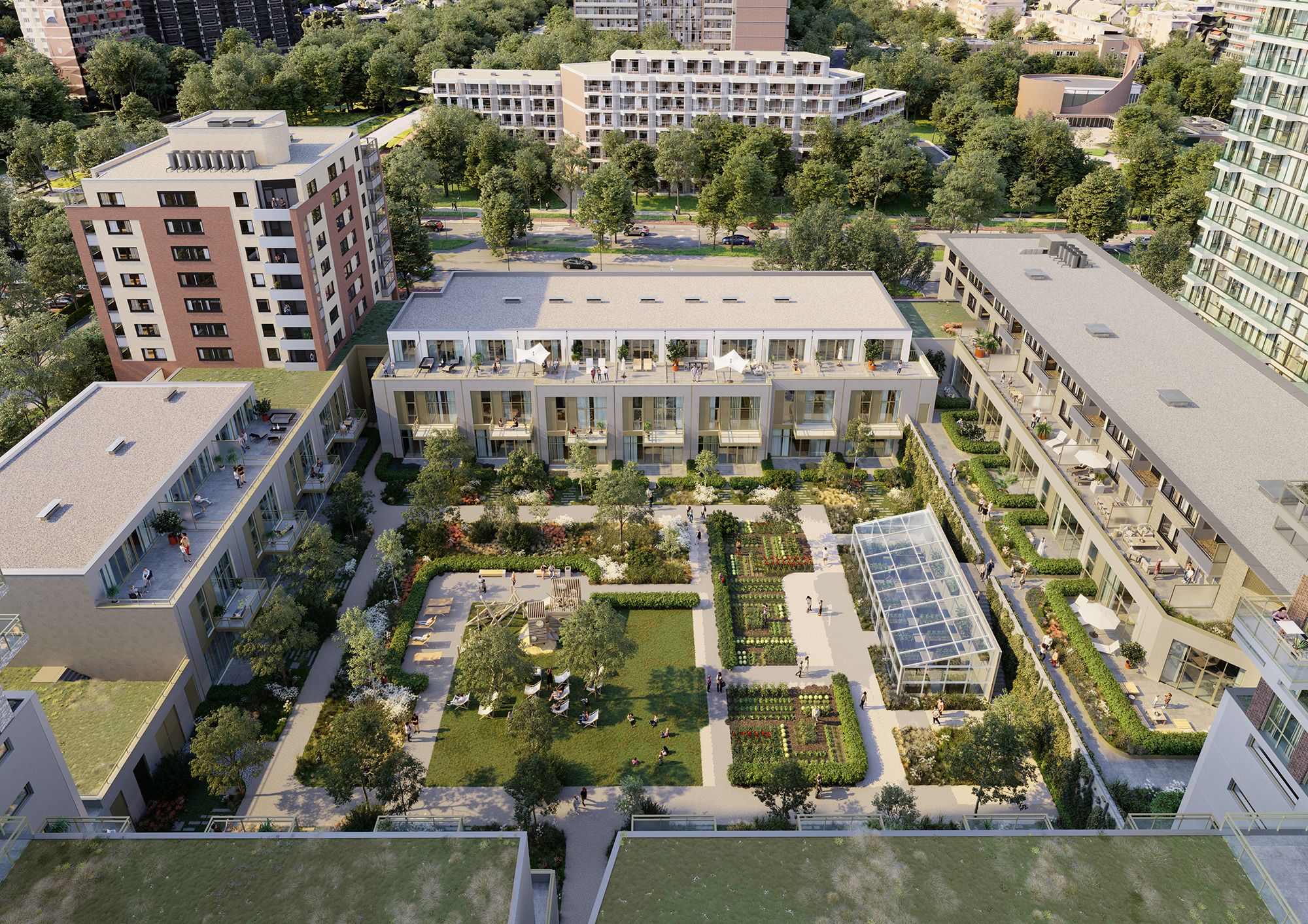 Modern 4-Room Apartment with City Views in New Development — 9