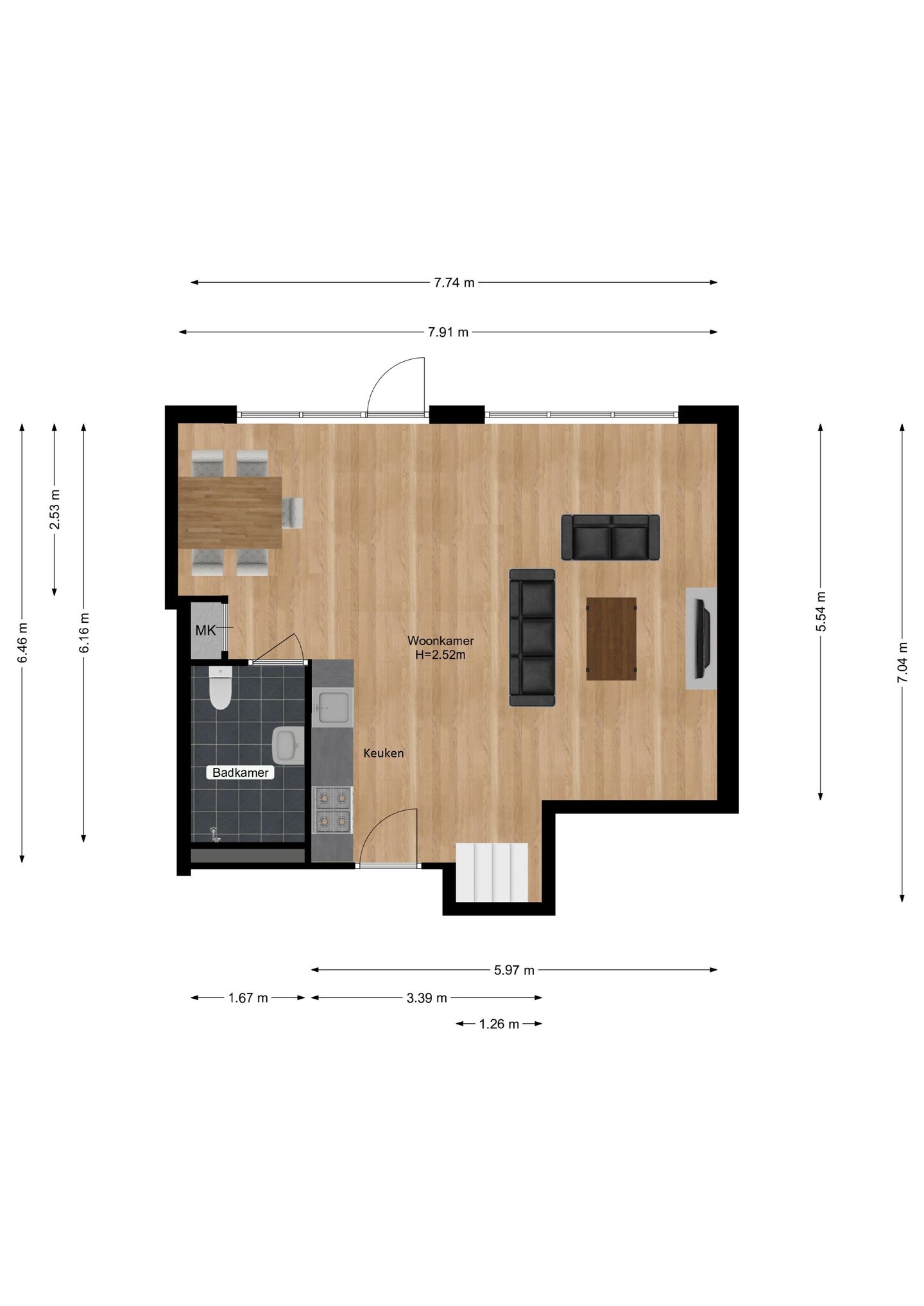 Renovated Apartment with Spacious Rooftop Terrace in Lochem Center — 10