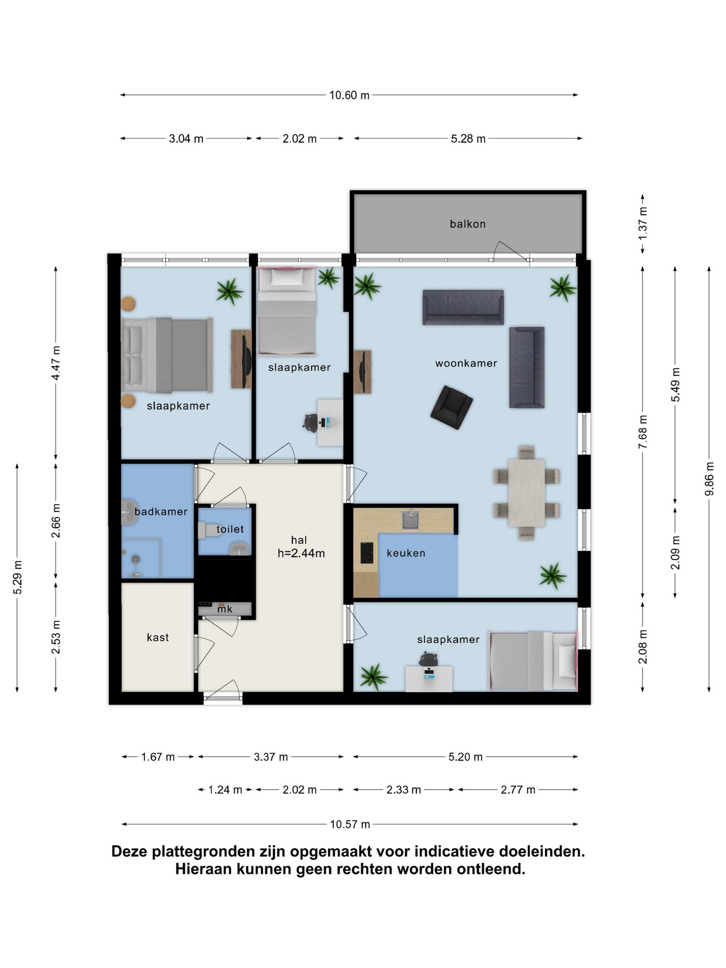 Modern 4-Room Apartment with Sunny Southwest Balcony on the 16th Floor — 19