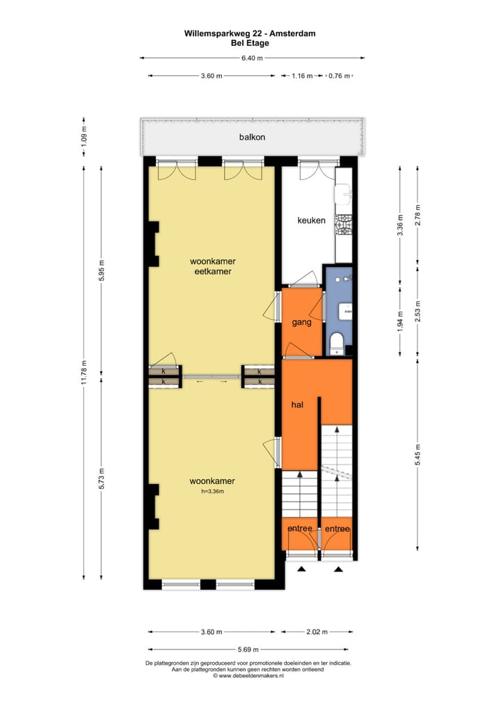 Appartement te koop: Willemsparkweg 22H, Amsterdam