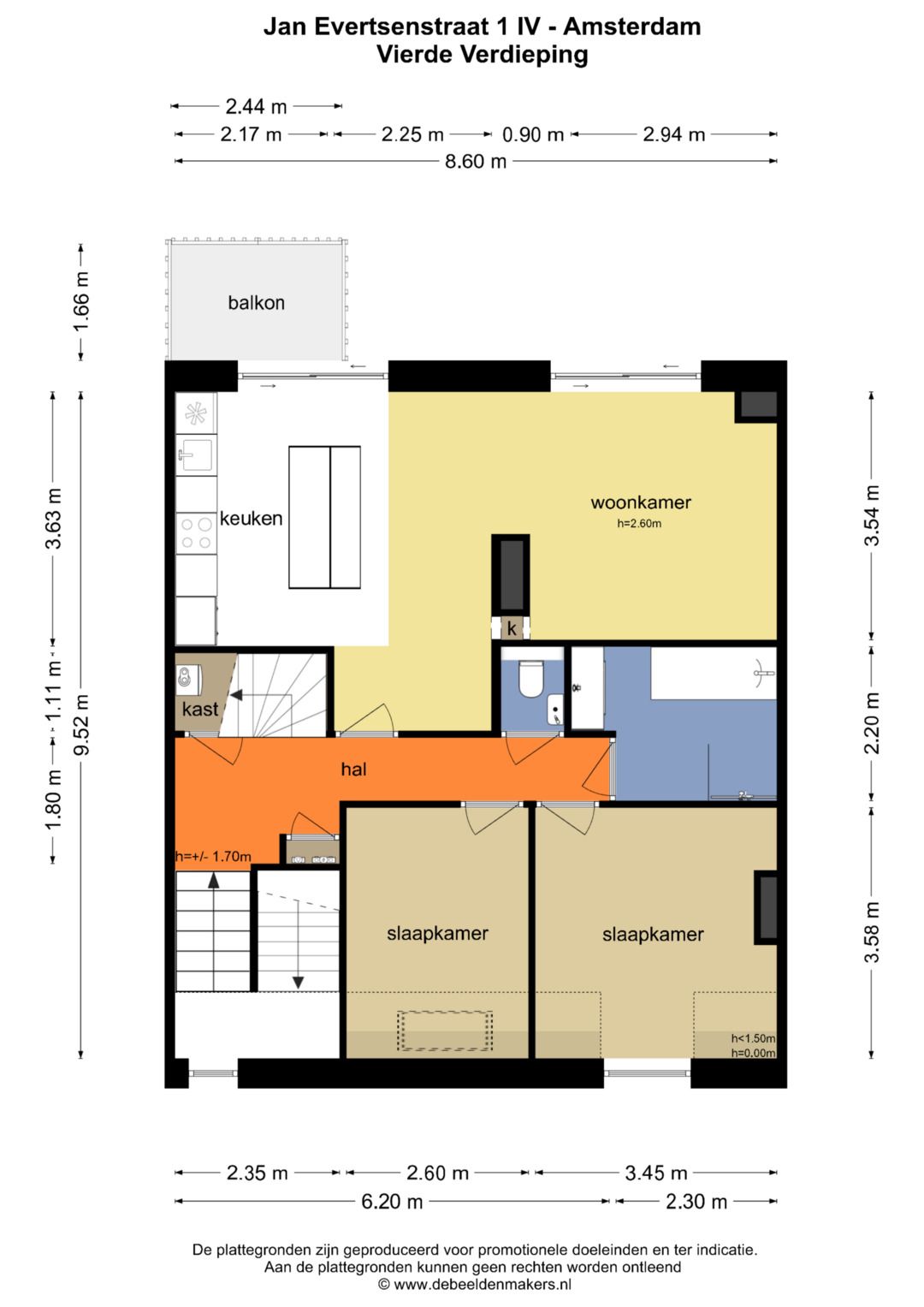 Spacious Two-Bedroom Apartment with Exceptional Rooftop Terrace in Amsterdam-West — 25