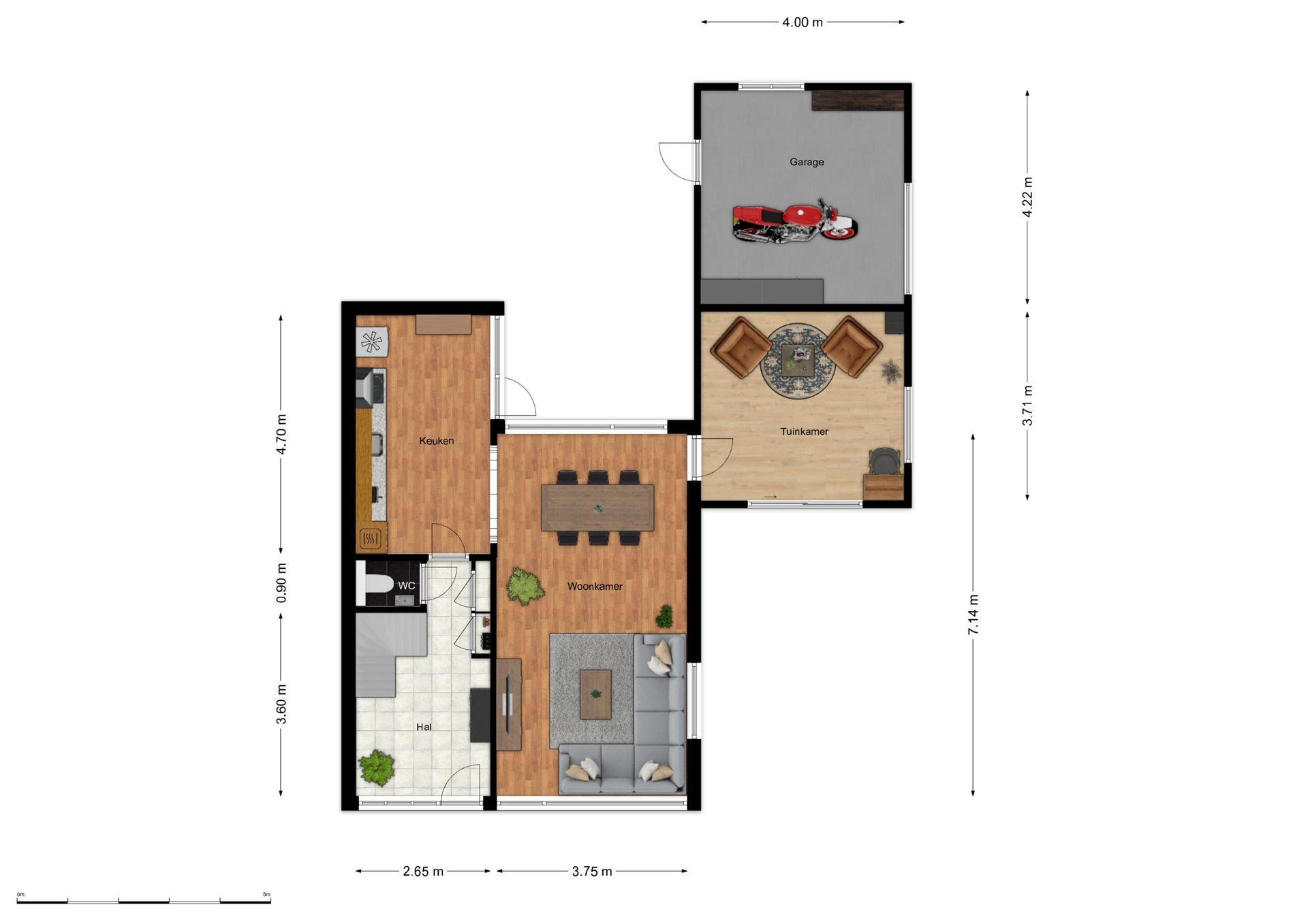 Spacious Semi-Detached Home with Home Office Potential in Quiet Hurdegaryp — 60