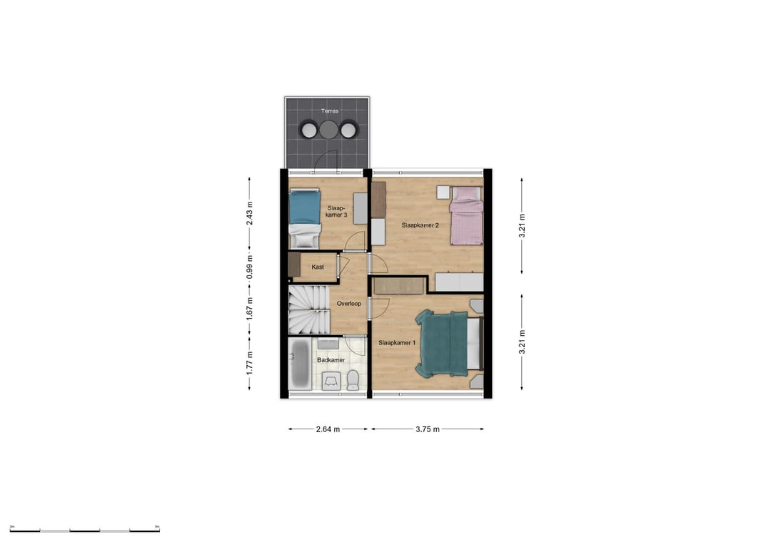 Spacious Semi-Detached Home with Home Office Potential in Quiet Hurdegaryp — 61