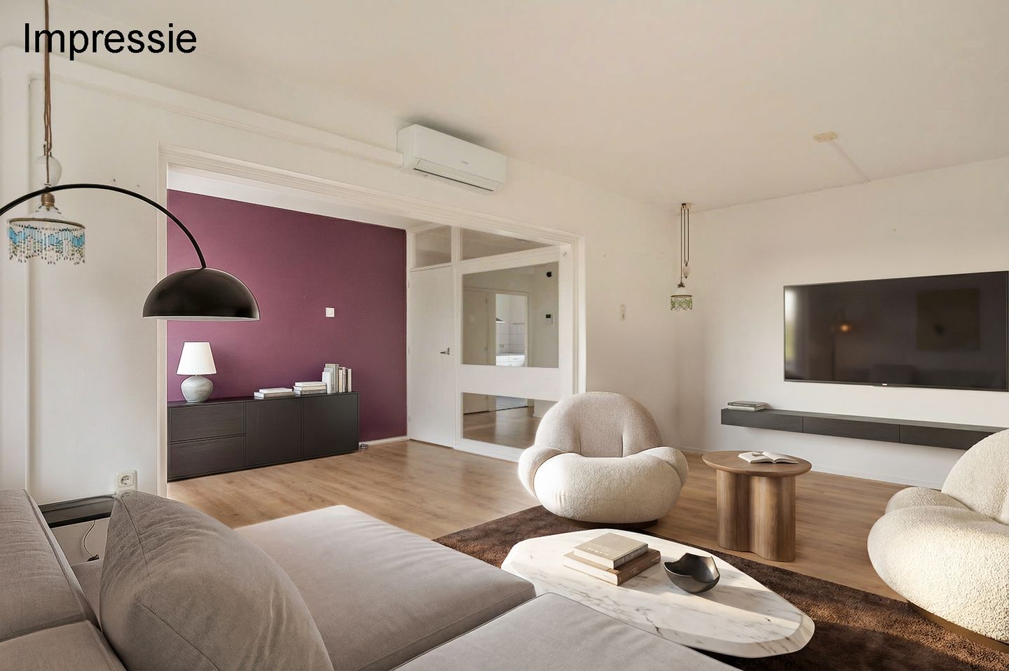 Spacious Three-Bedroom Apartment with South-Facing Balcony and Elevator in Green Setting — 10