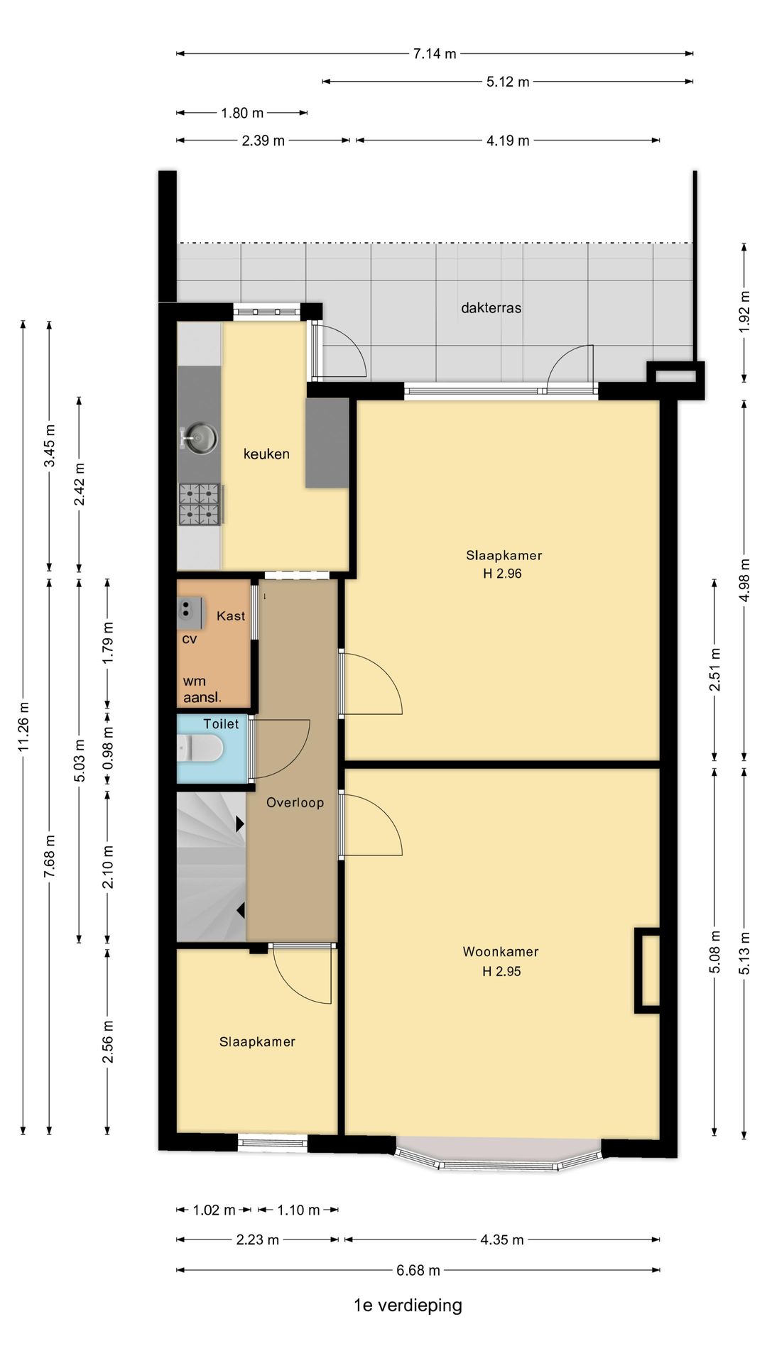 Spacious Renovated Upper Floor Apartment with Three Bedrooms in Quiet Leiden Location — 31