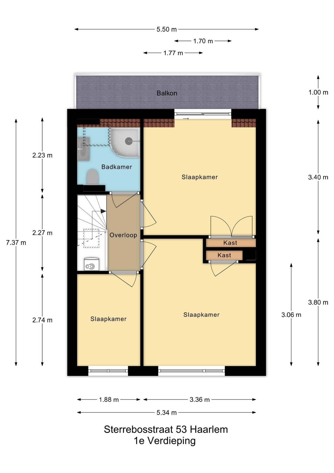 Charming Terraced House in Quiet Leidsebuurt Near Haarlem Center — 36