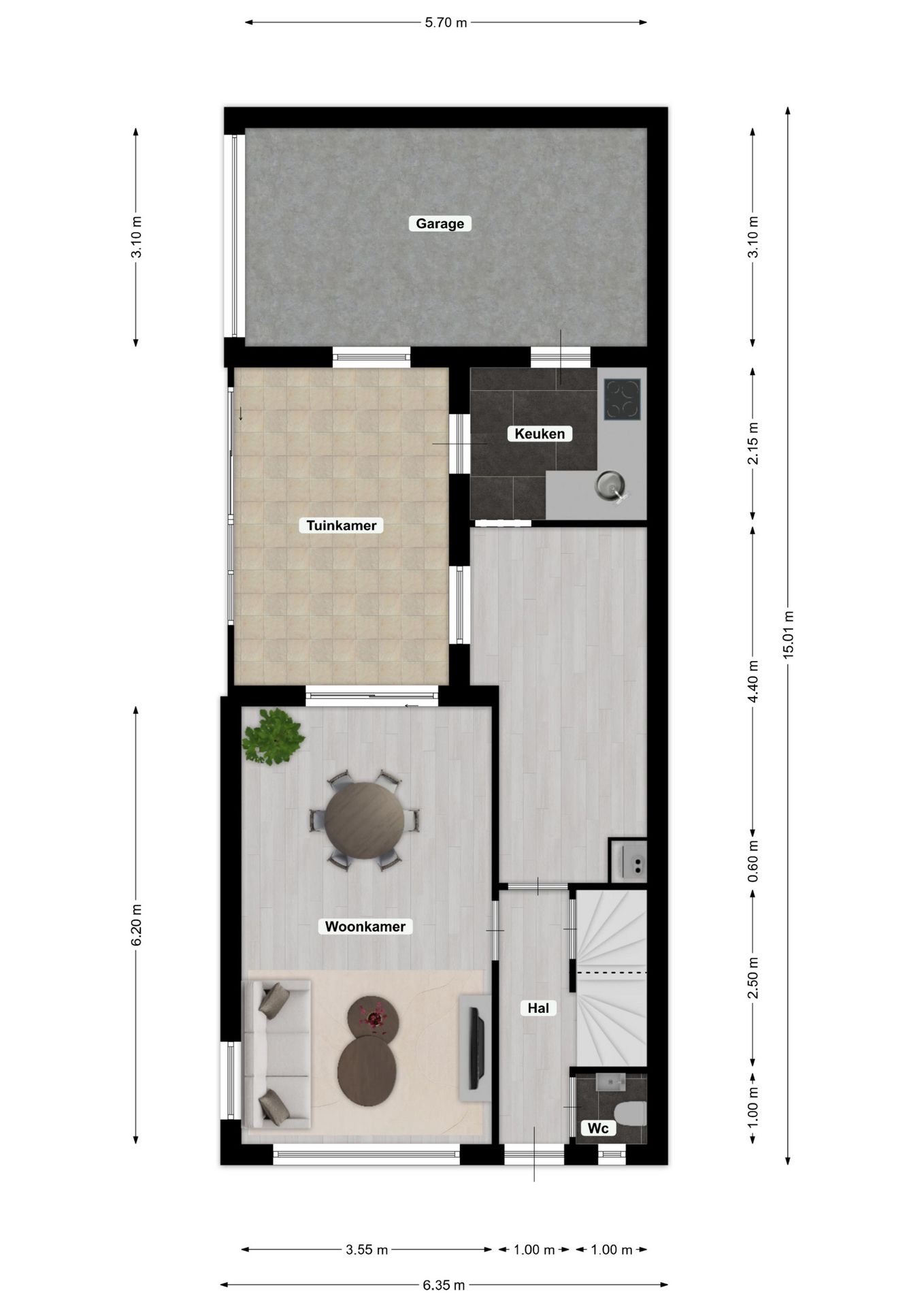 Corner House with Garage and Roof Terrace in Quiet Residential Area — 20
