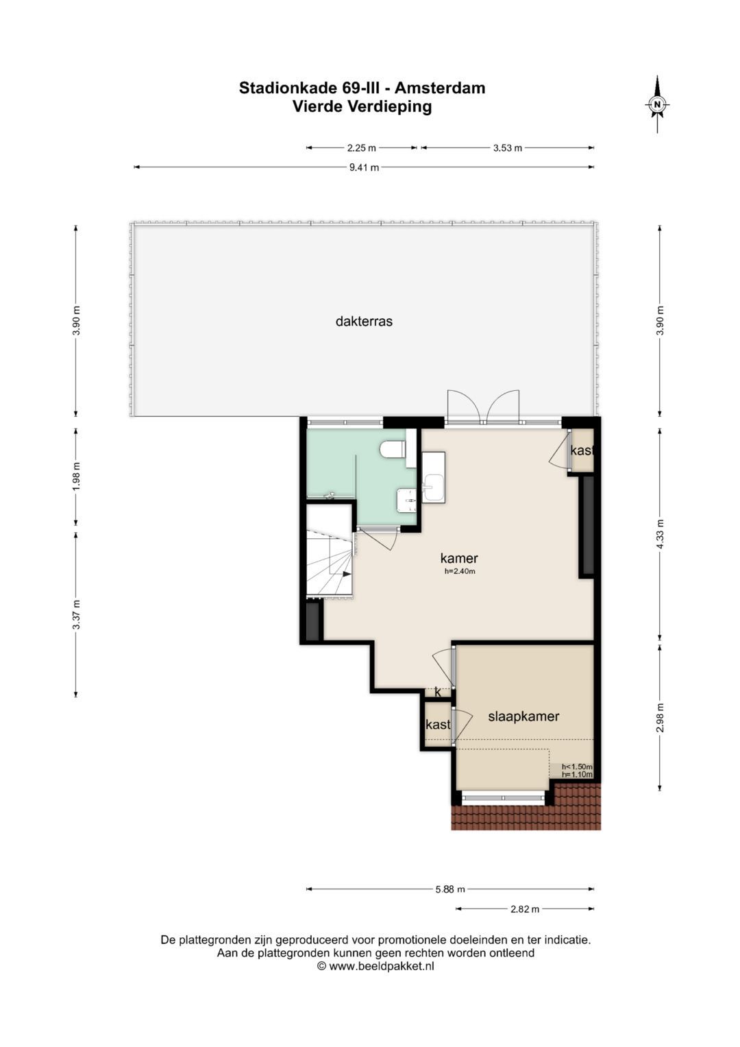 Spacious Double Upper House with Impressive Roof Terrace in Oud-Zuid — 41