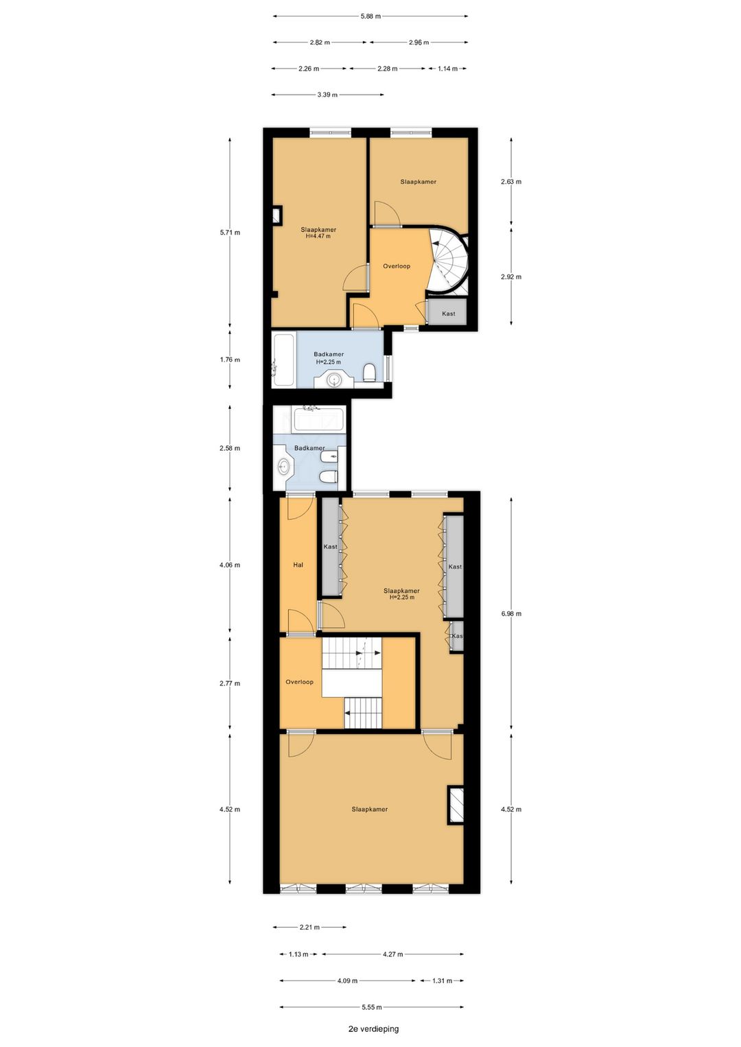 Monumental Canal House with Front and Rear House in The Hague City Center — 92