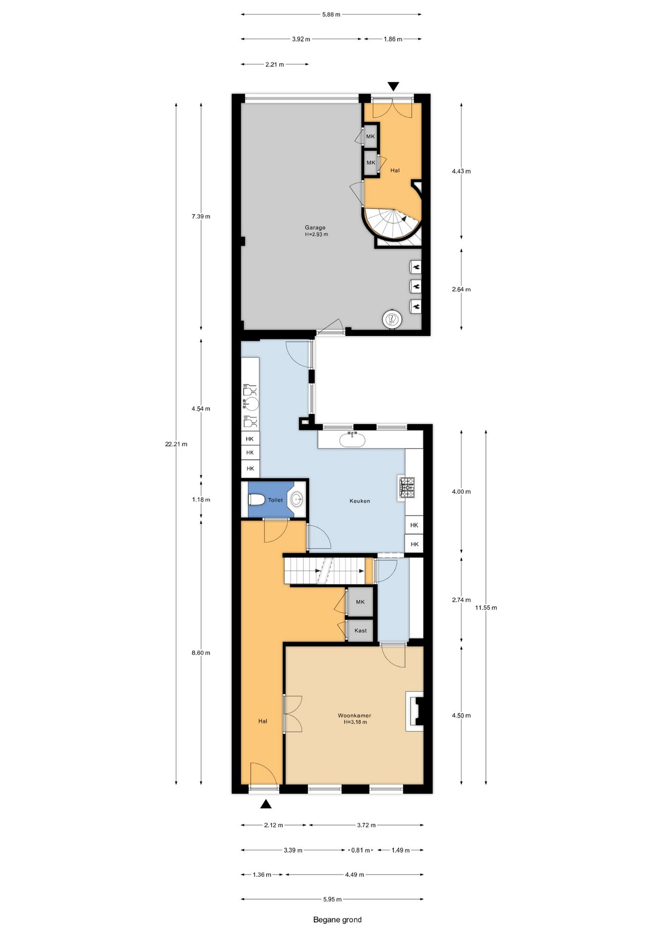 Monumental Canal House with Front and Rear House in The Hague City Center — 90
