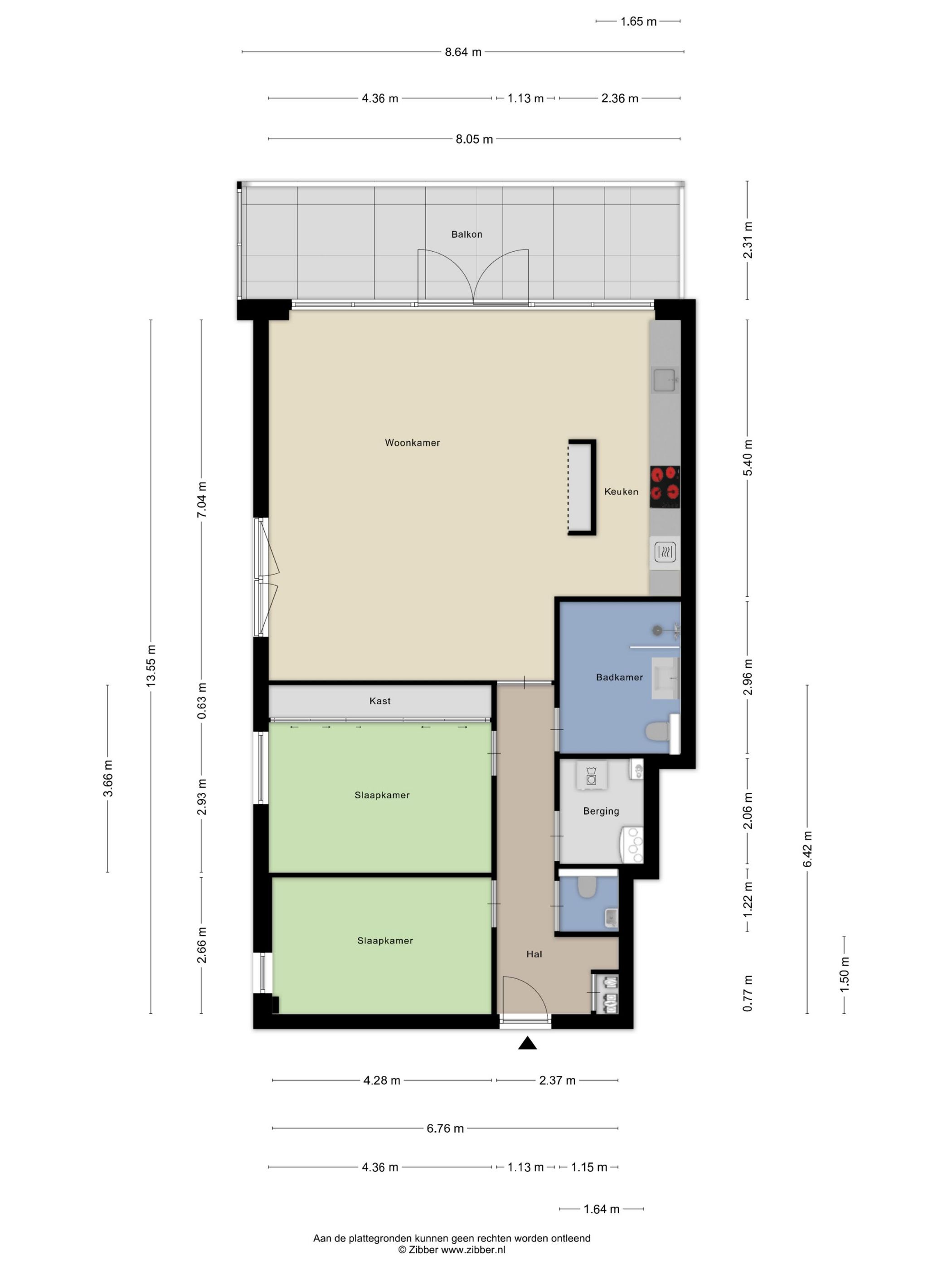 Spacious 3-Room Apartment with South-Facing Balcony in Central Castricum — 42