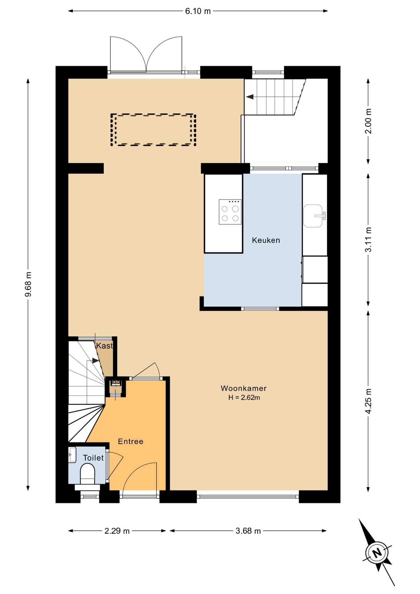 Spacious Renovated Terraced House with Basement and Modern Extension in Putten — 36