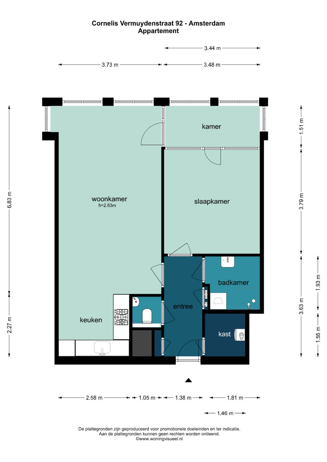 Bright 3-Room Apartment with Sunroom in Amsterdam's Czaar Peterbuurt — 18