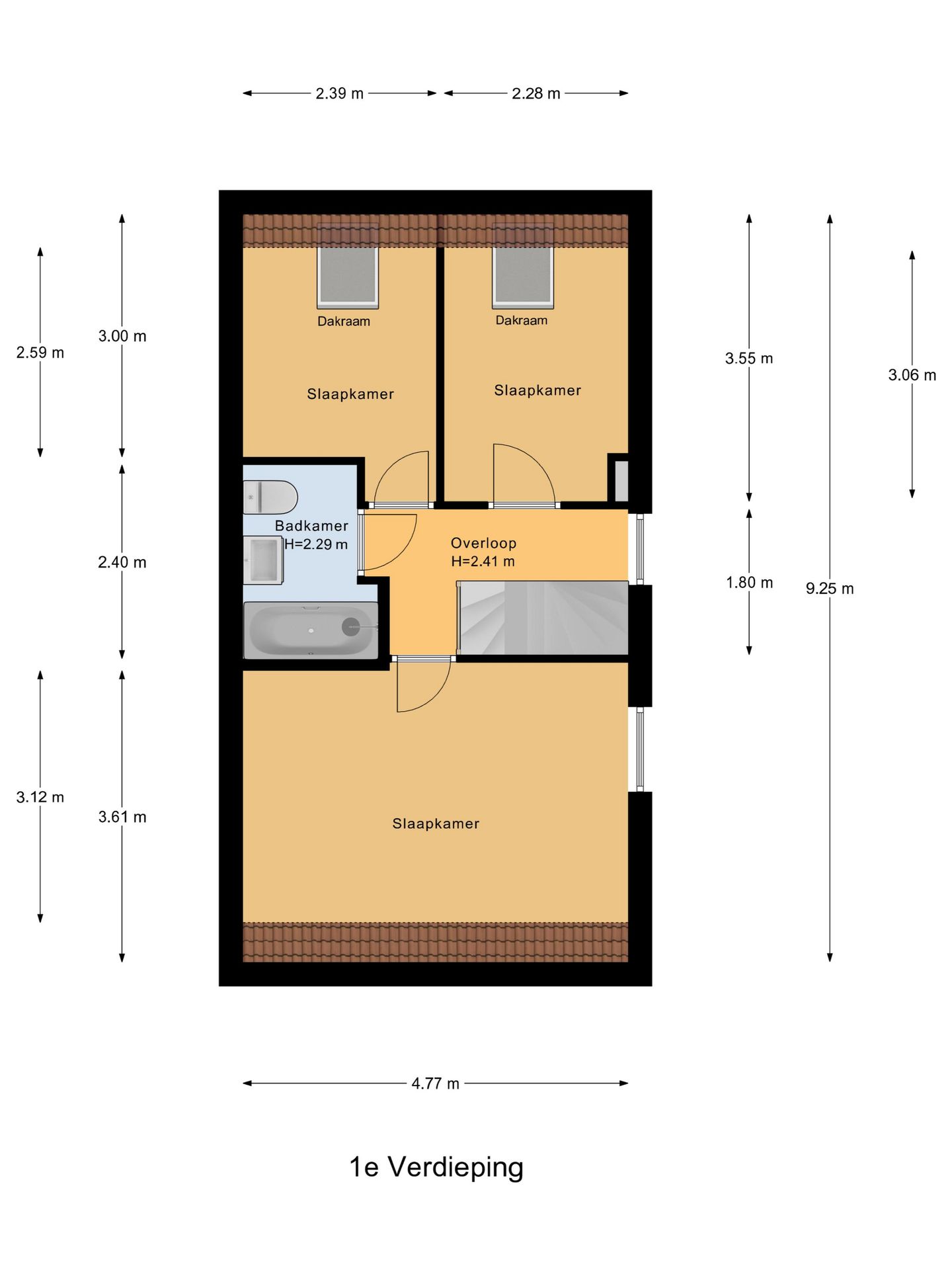 Spacious Semi Detached Family Home with Garden and Garage in Rozeboom — 40