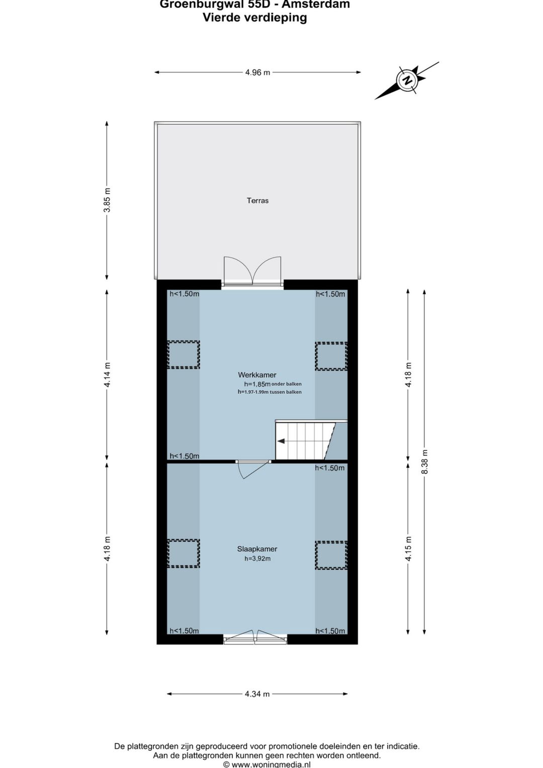 Spacious Double Upper House with Sunny Roof Terrace and Panoramic Canal Views — 37