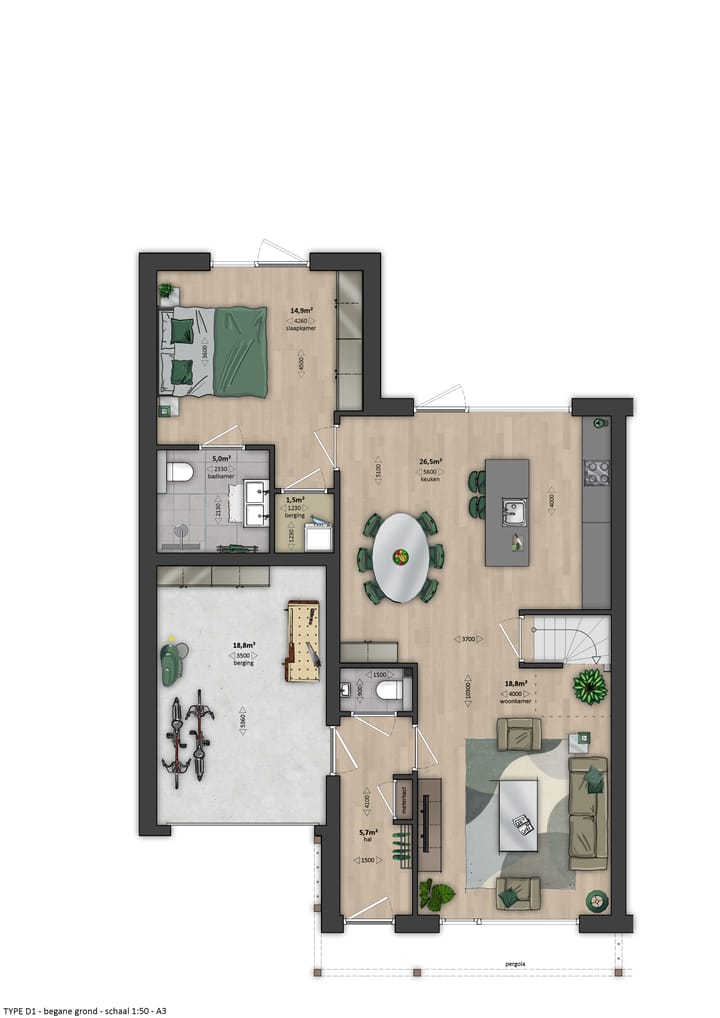 Foto 4 van Dennengroen - 2^1 Levensloopwoning (Bouwnr. 84)