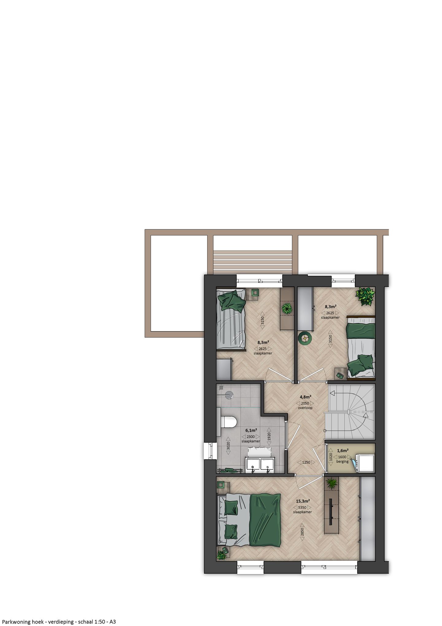 Foto 5 van Ficusgroen - Hoekwoning (Bouwnr. 54)