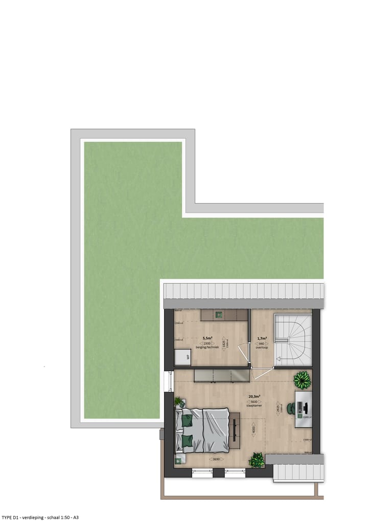 Foto 5 van Dennengroen - 2^1 Levensloopwoning (Bouwnr. 84)
