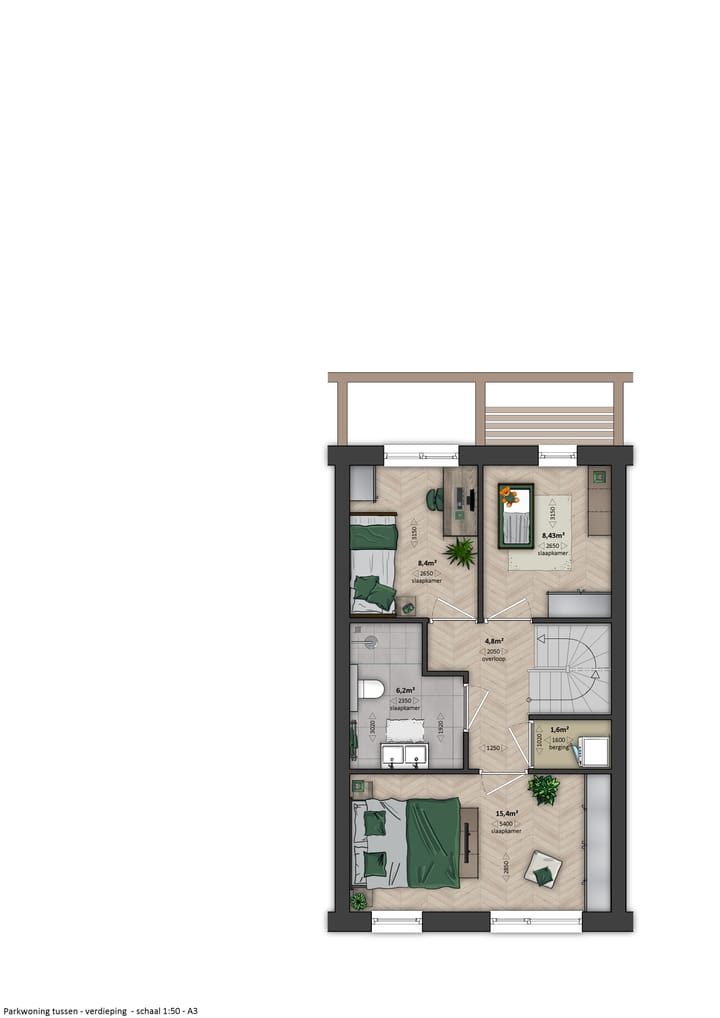 Foto 5 van Ficusgroen - Tussenwoning (Bouwnr. 42)