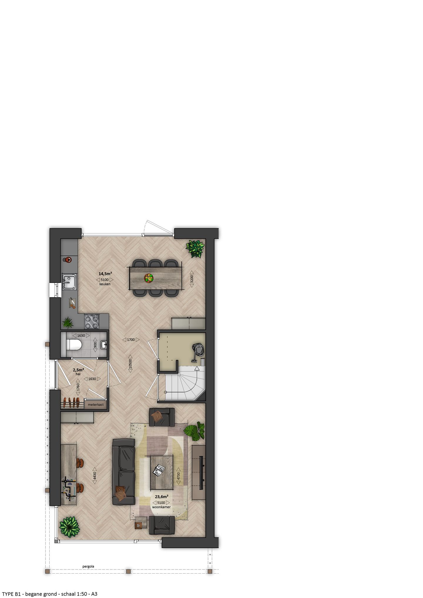 Foto 5 van Bosgroen - 2-onder-1-kapwoning (Bouwnr. 18)