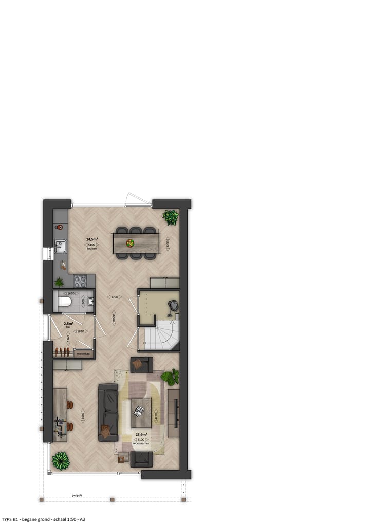 Foto 5 van Bosgroen - 2-onder-1-kapwoning (Bouwnr. 18)