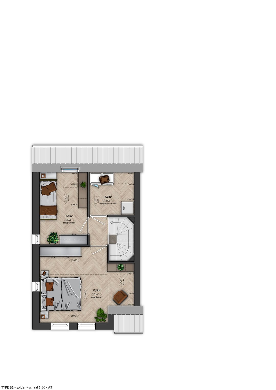 Foto 7 van Bosgroen - 2-onder-1-kapwoning (Bouwnr. 18)