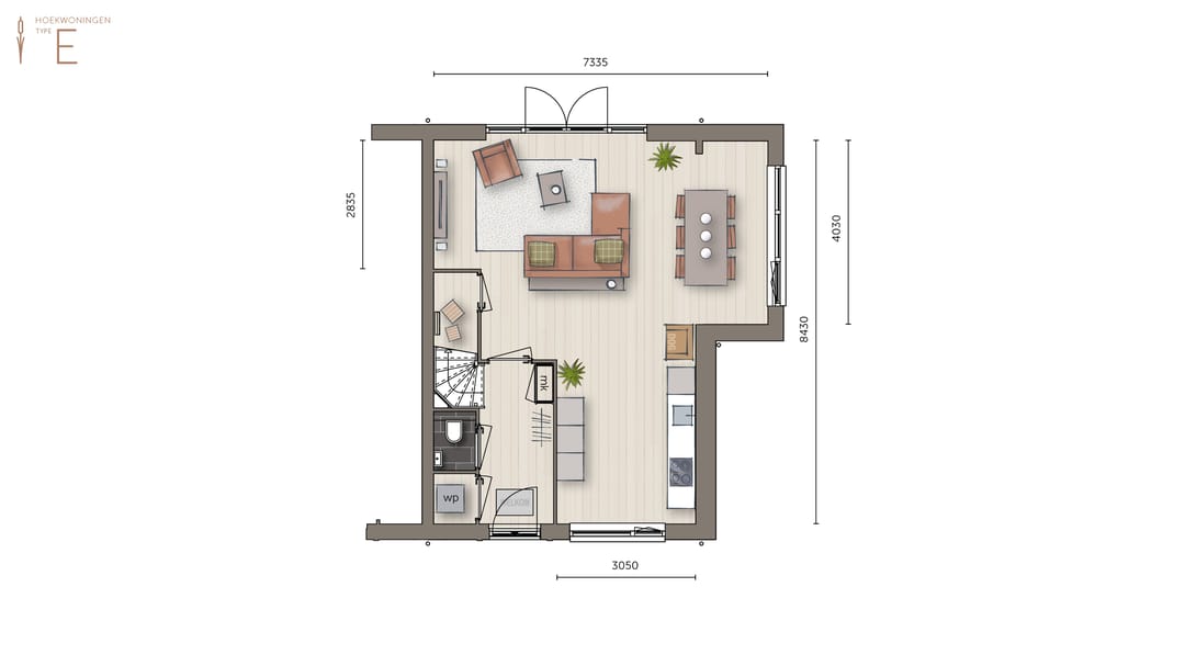 Photo 2 of Hoekwoning type 1 (Bouwnr. 0)