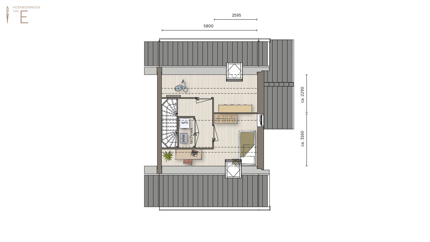 Photo 4 of Hoekwoning type 1 (Bouwnr. 0)