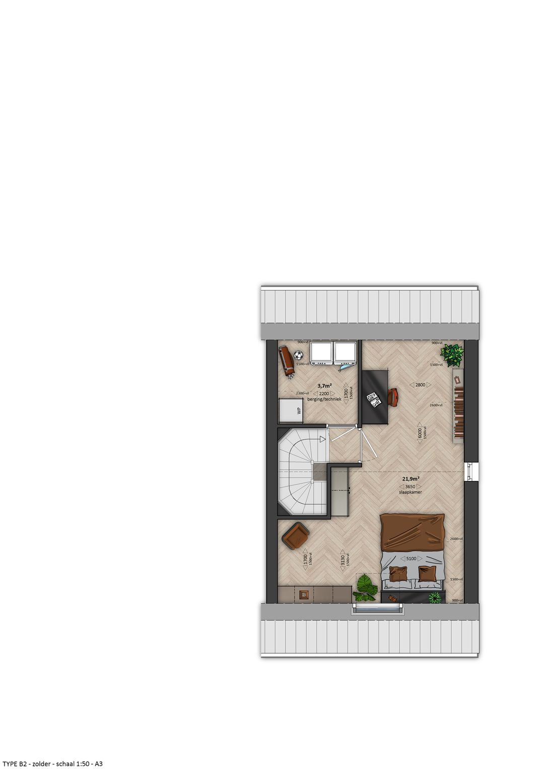 Foto 7 van Bosgroen - 2-onder-1-kapwoning (Bouwnr. 21)