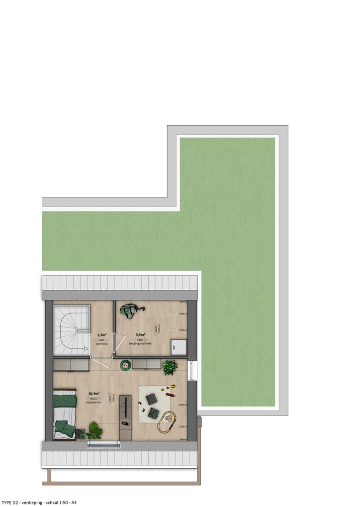 Foto 5 van Dennengroen - 2^1 Levensloopwoning (Bouwnr. 81)