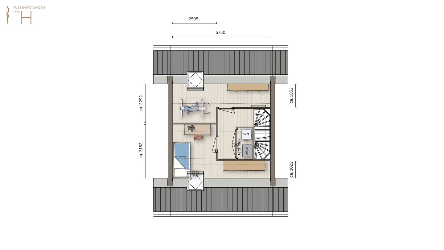 Foto 4 van Tussenwoning (Bouwnr. 33)