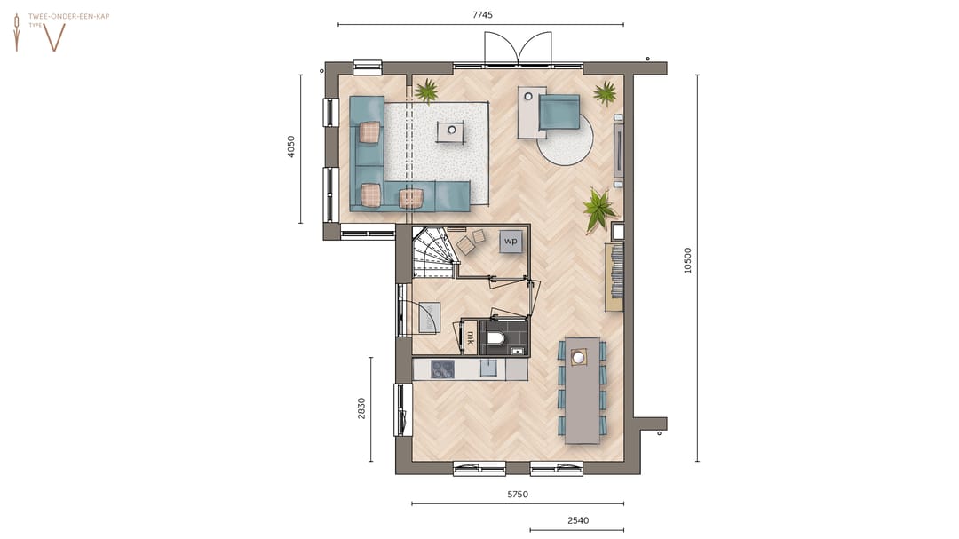 Photo 2 of Twee-onder-een-kapwoning type 2 (Bouwnr. 47)