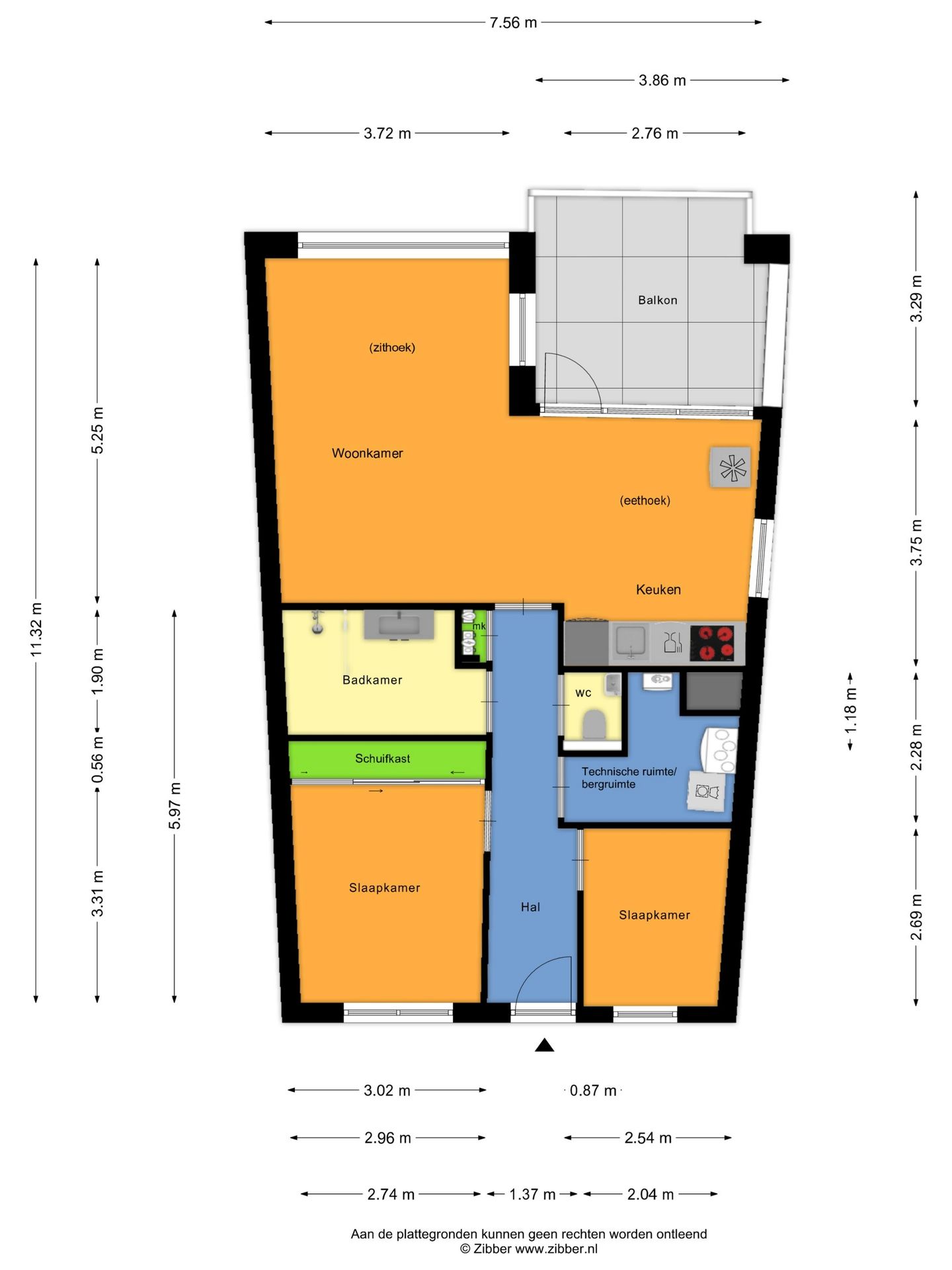 Modernized Corner Apartment with Balcony, Parking and Storage in Green Residential Area — 49