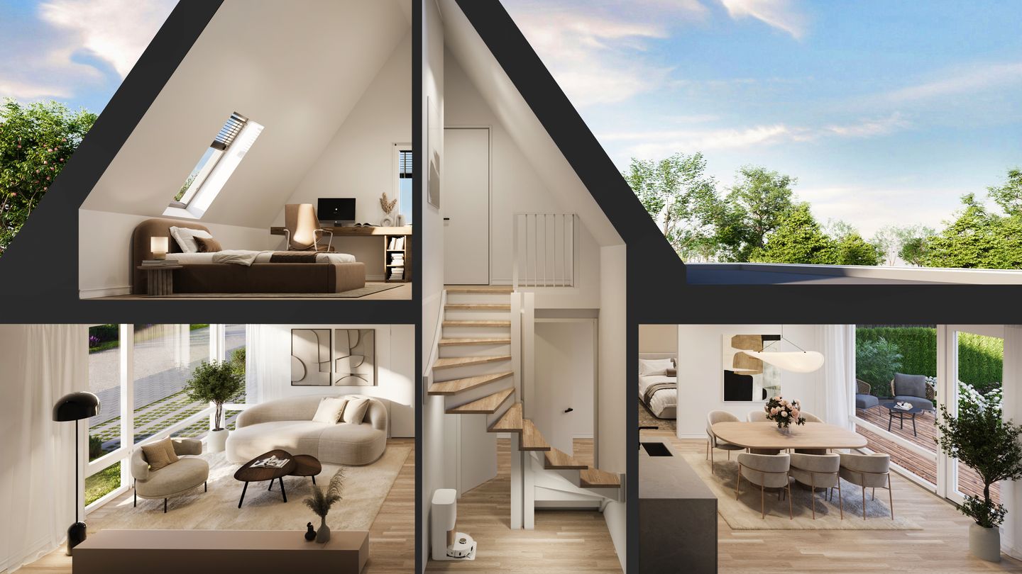 Foto 4 van Verdieping -hoek-/tussenwoningen (type 3A) (Bouwnr. 347)