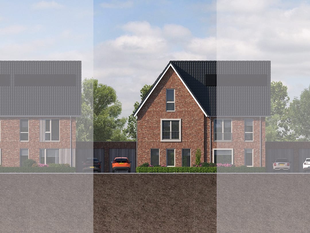 Foto 1 van 2 onder 1 kapwoning (Bouwnr. BNR 16)