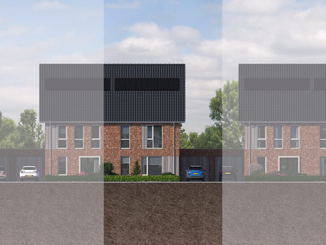 Foto 1 van 2 onder 1 kapwoning (Bouwnr. BNR 13)