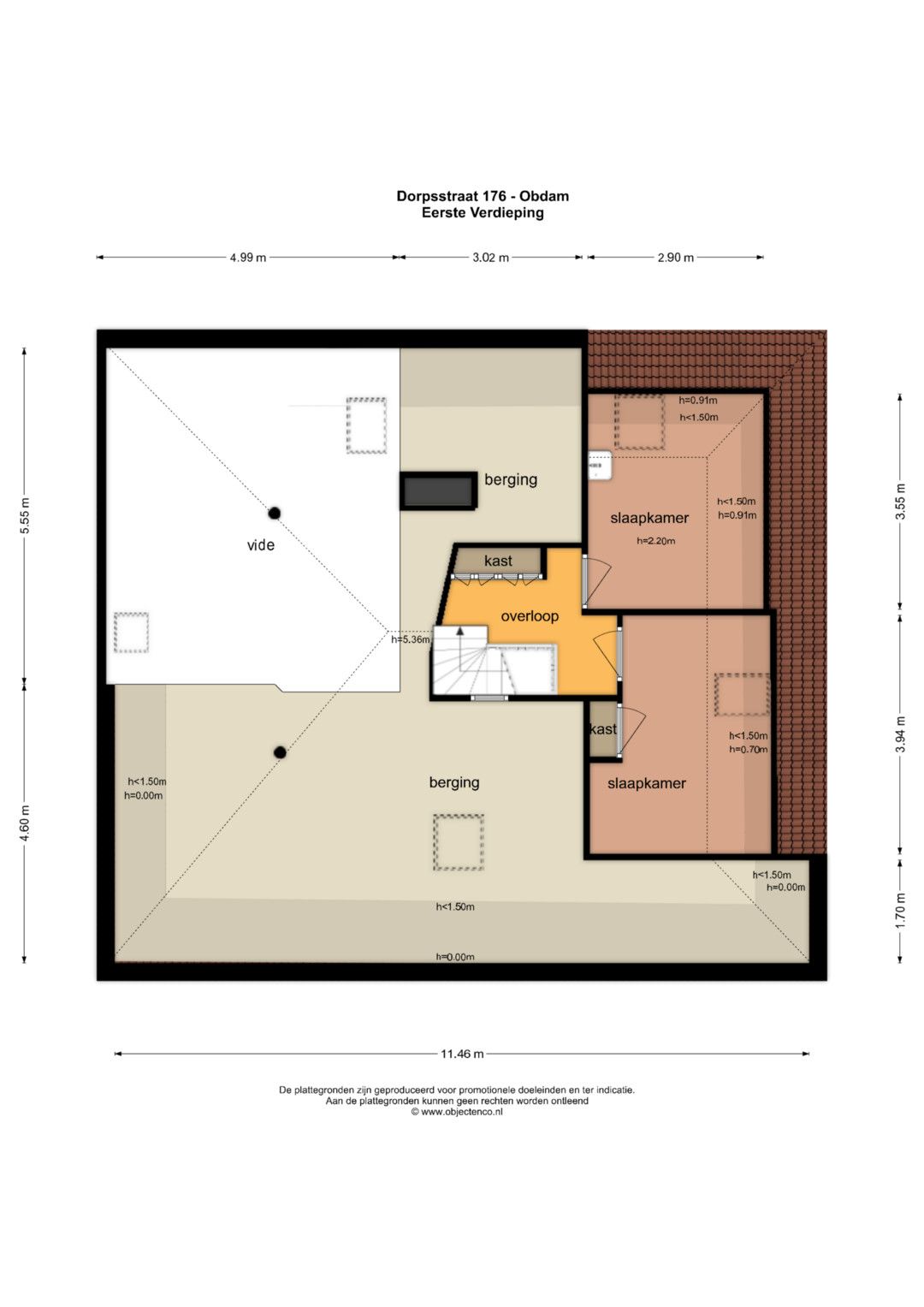 Detached Stolp House with Ground Floor Bedroom in Central Obdam — 43